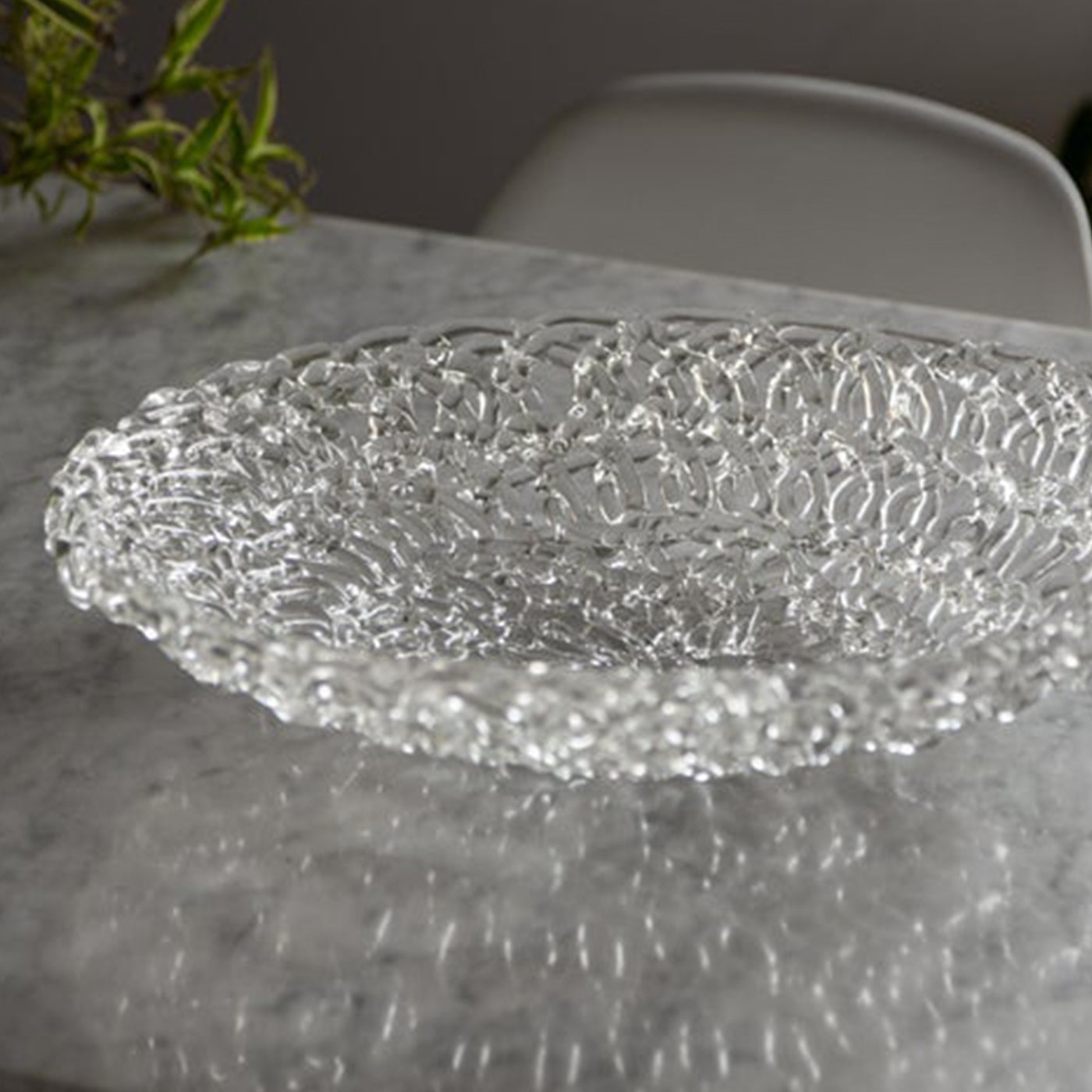 21st Century Medium Glass Lace Fruit Bowl  - Alternative view 3