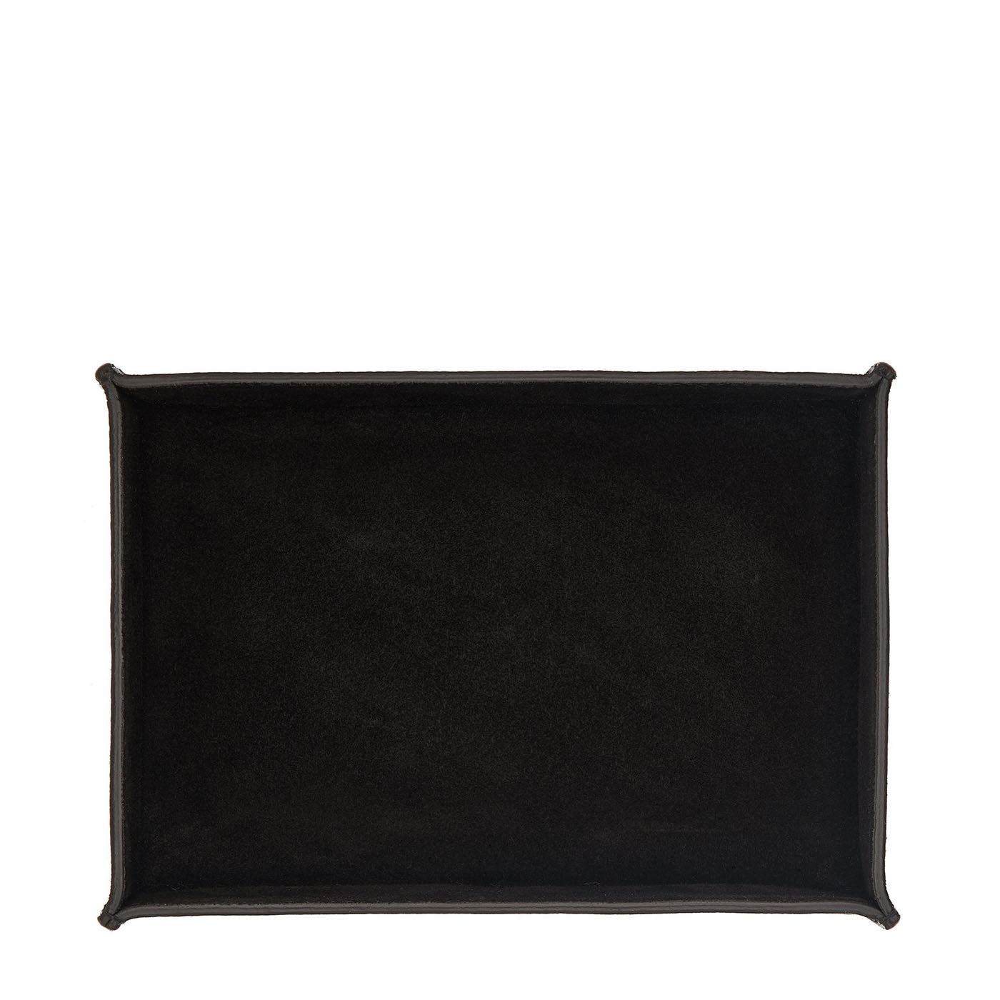 The Stockholm order valet tray in maple and black leather