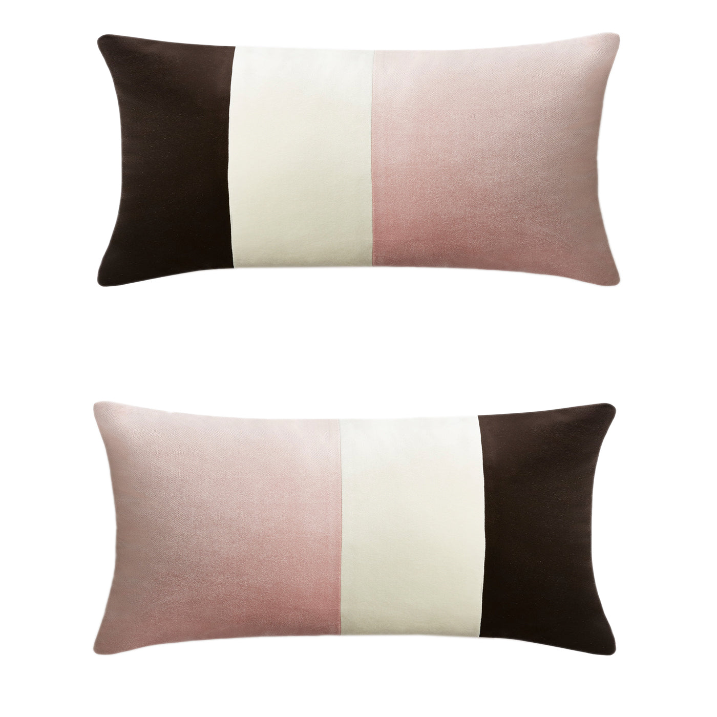 Set of 2 Triple Optical Pink Cushion - Main view