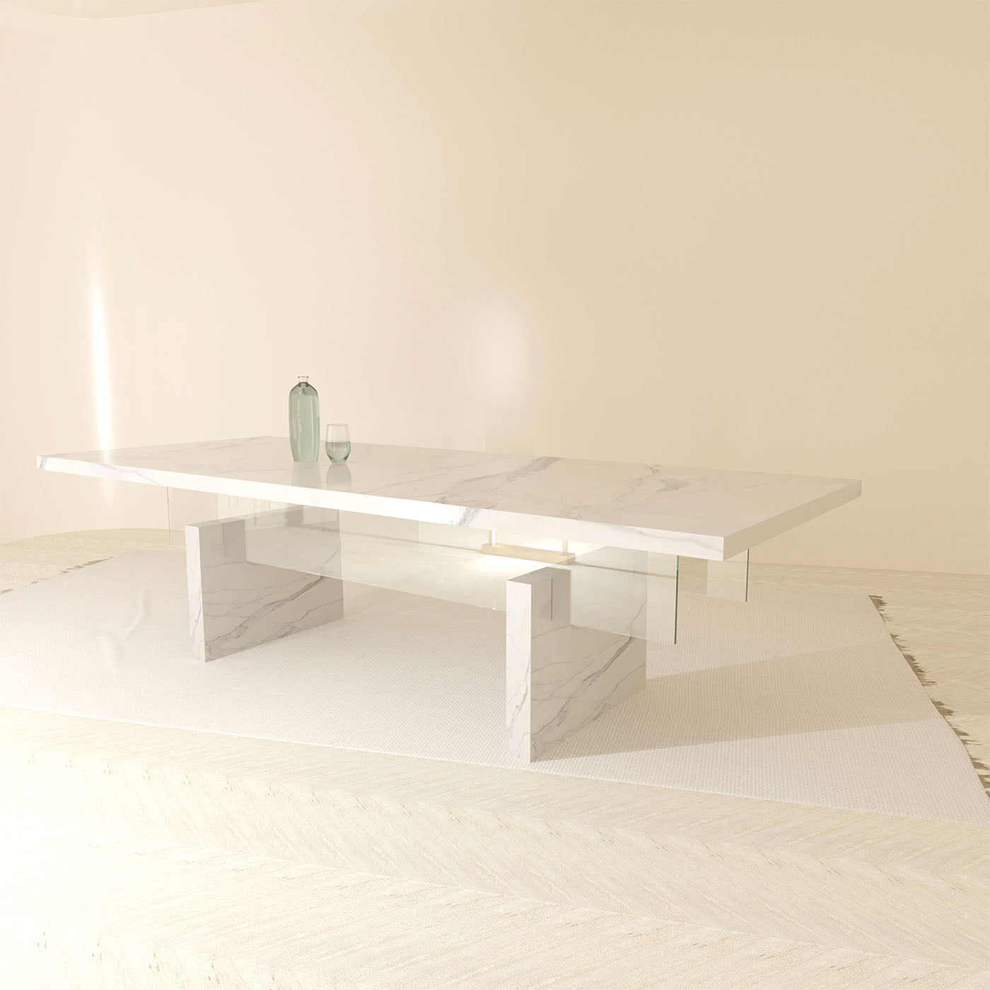 Cut Carrara Dining Table - Alternative view 4