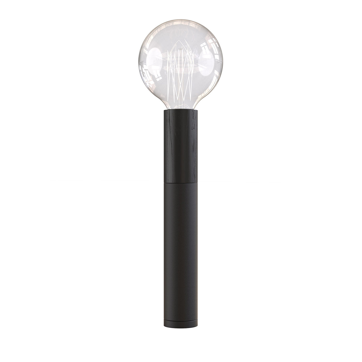 ED030 Lampe de table en bois noir et noir - Vue principale