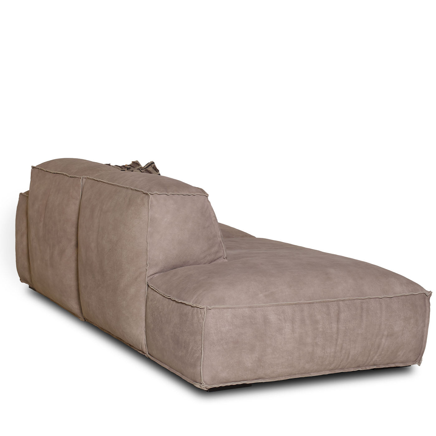 Placido Gray Leather Sofa with Free Side - Alternative view 3