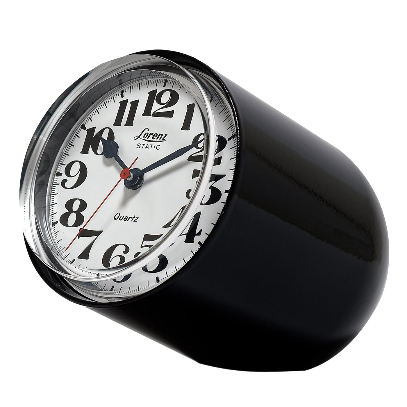 Static Black Table Clock by Richard Sapper Lorenz Static | Artemest