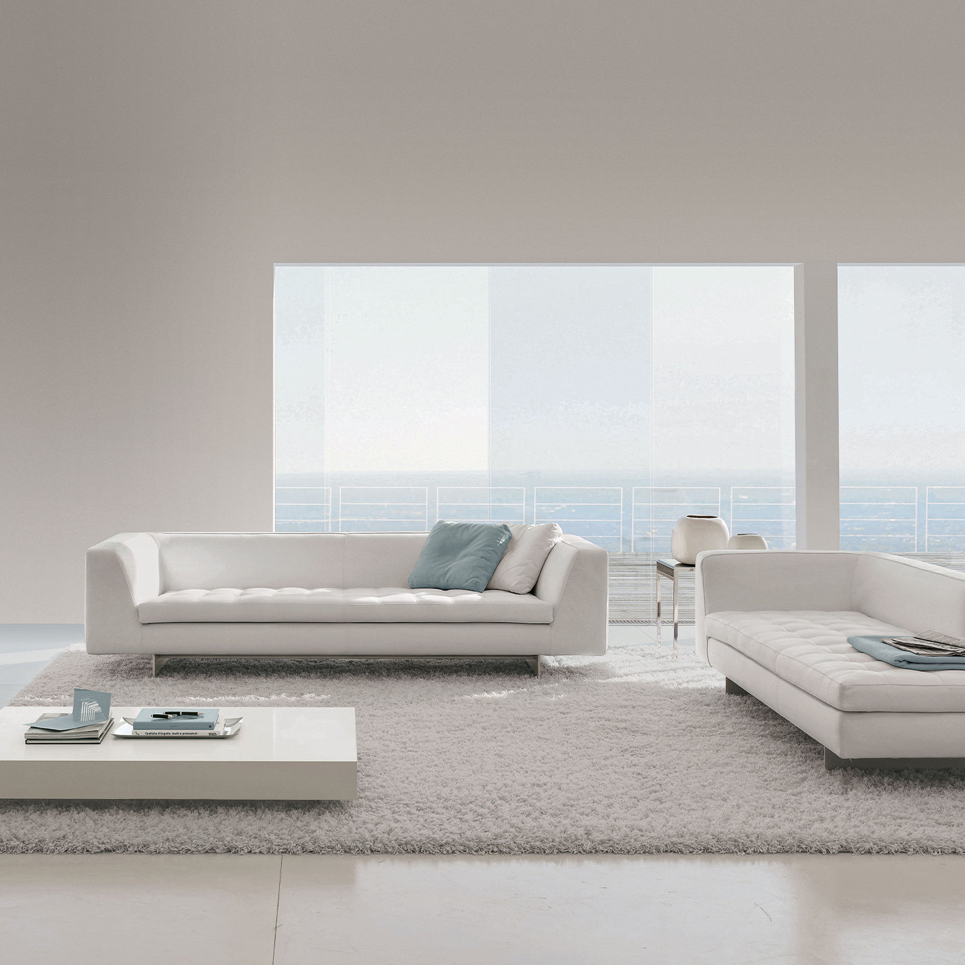 Haero White-Leather Sofa by Giuseppe Bavuso - Alternative view 3