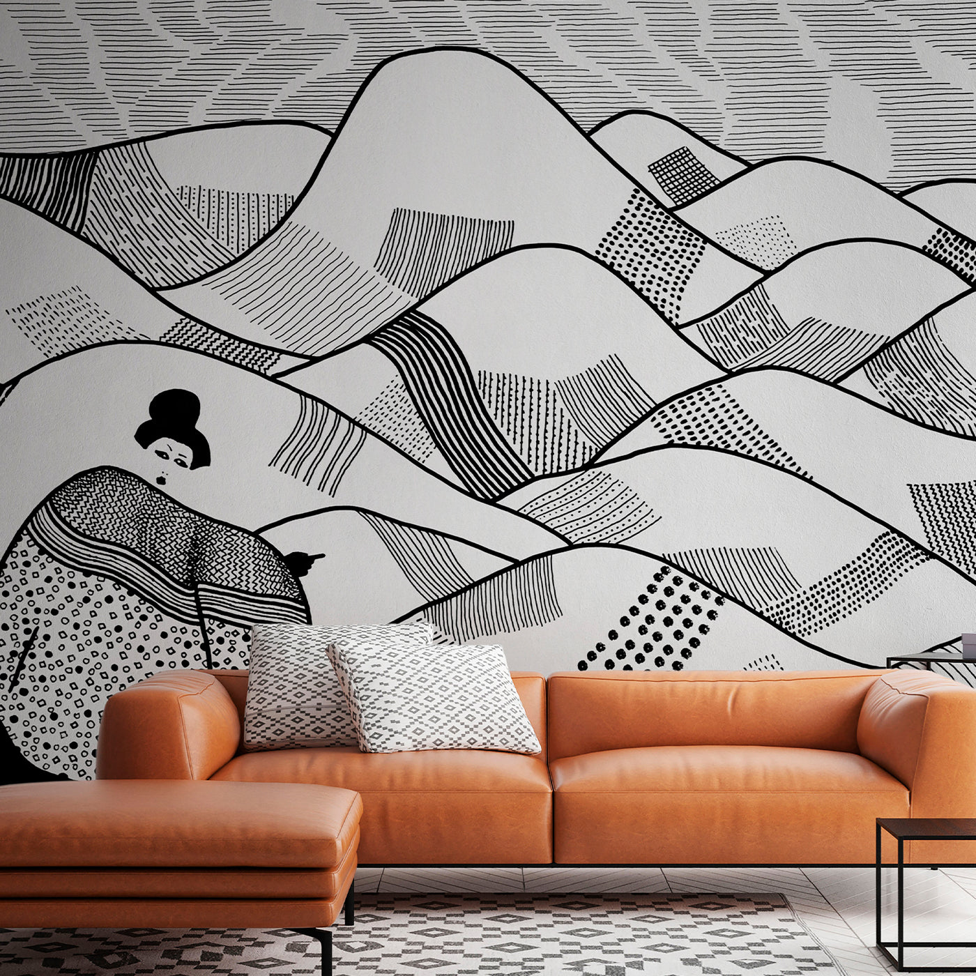 Chinese Mountains Season 1 Textured Wallpaper - Alternative view 1