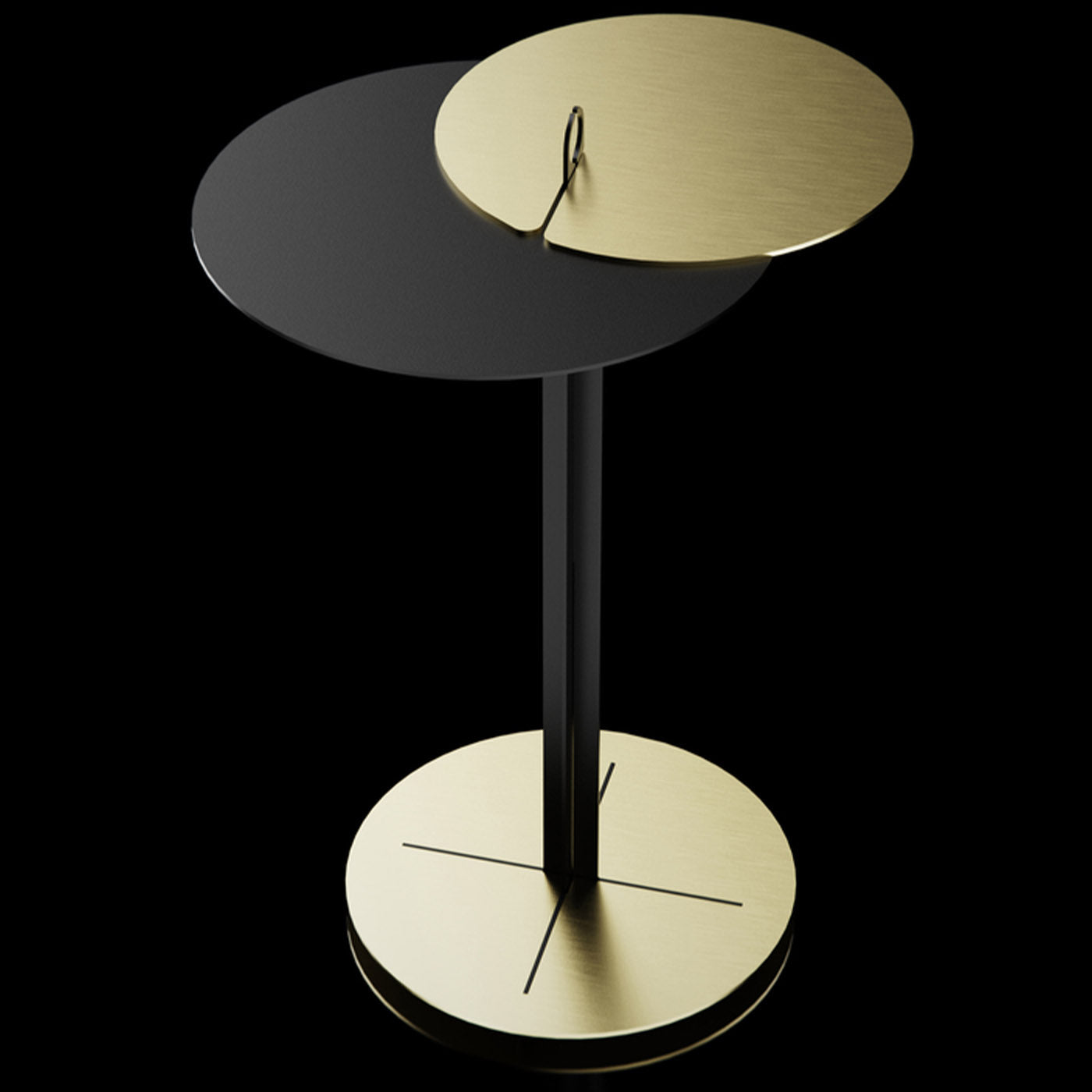 ED021 Black and Brass Side Table - Alternative view 2