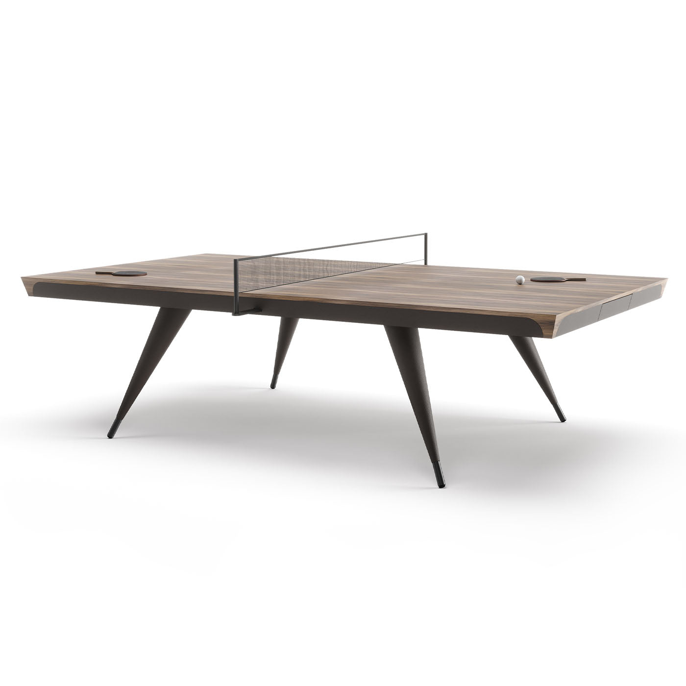 Tennistisch aus Holz und Leder - Alternative Ansicht 2