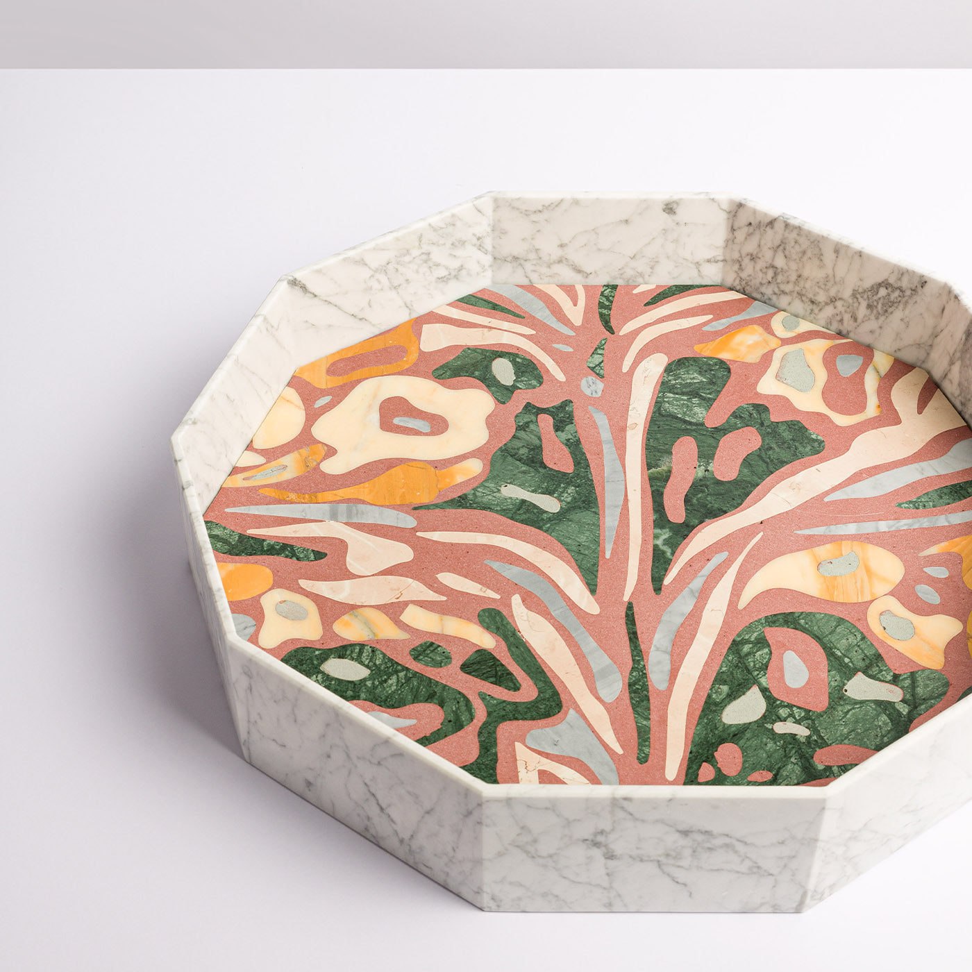 Vassoio decagonale in marmo marmorizzato di Zanellato&amp;Bortotto #2 - Vista alternativa 1