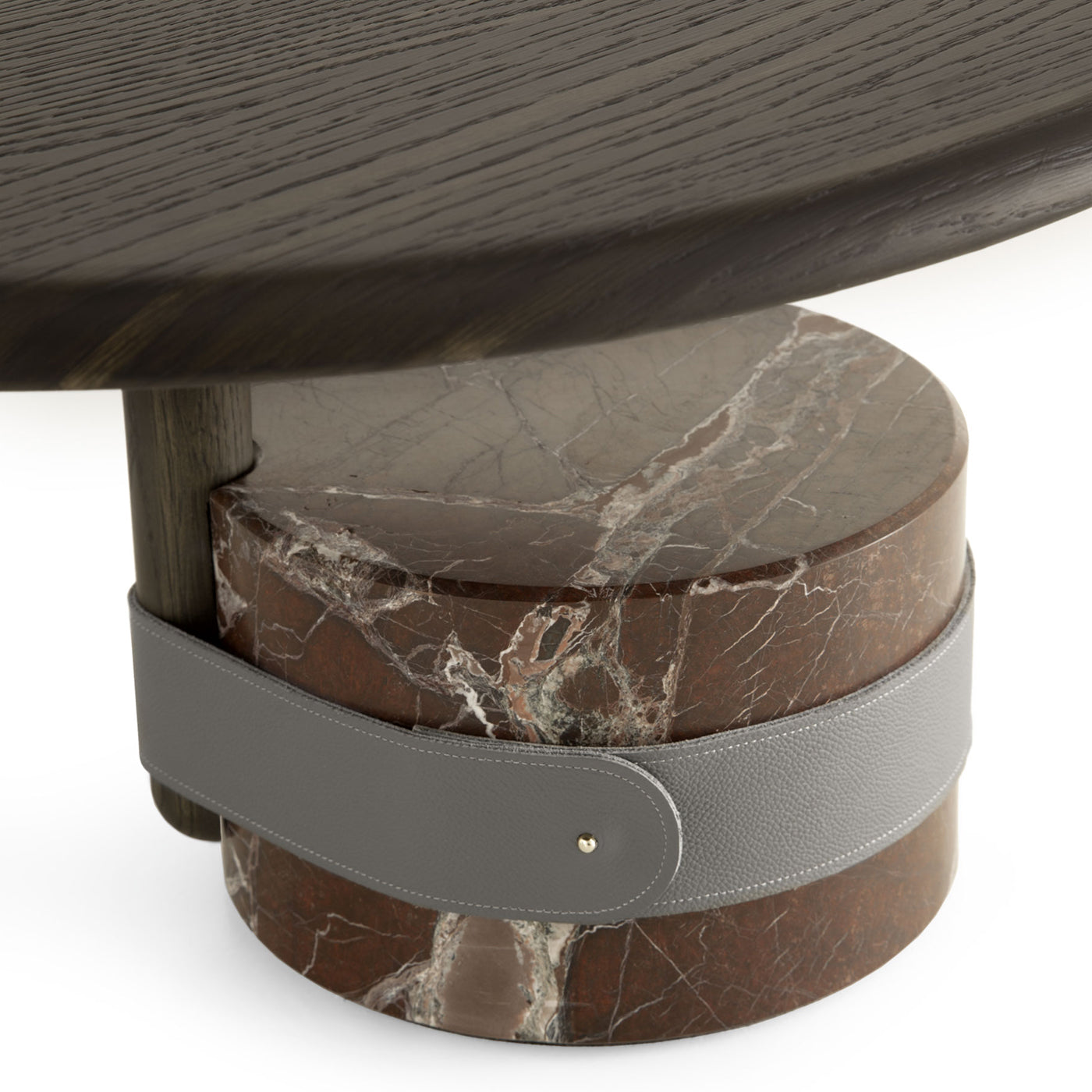 Champignon Small Side Table with Lepanto Red Marble Base - Alternative view 2