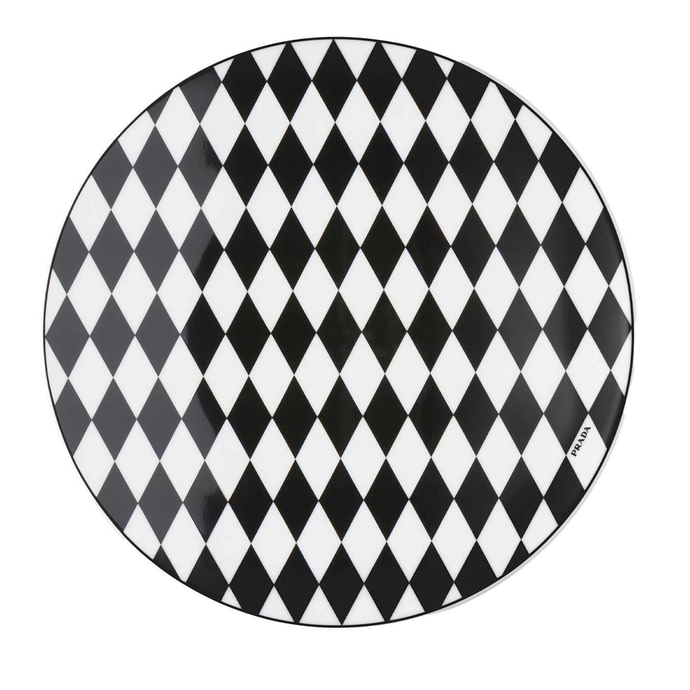 Checkerboard Porcelain Charger Plate - Main view
