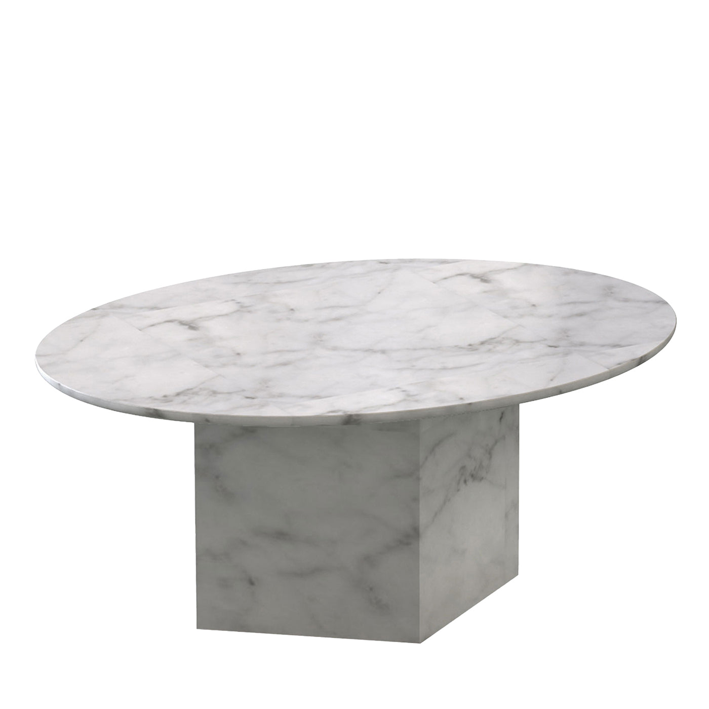 Tavolino Badisco Bianco Carrara - Vista principale