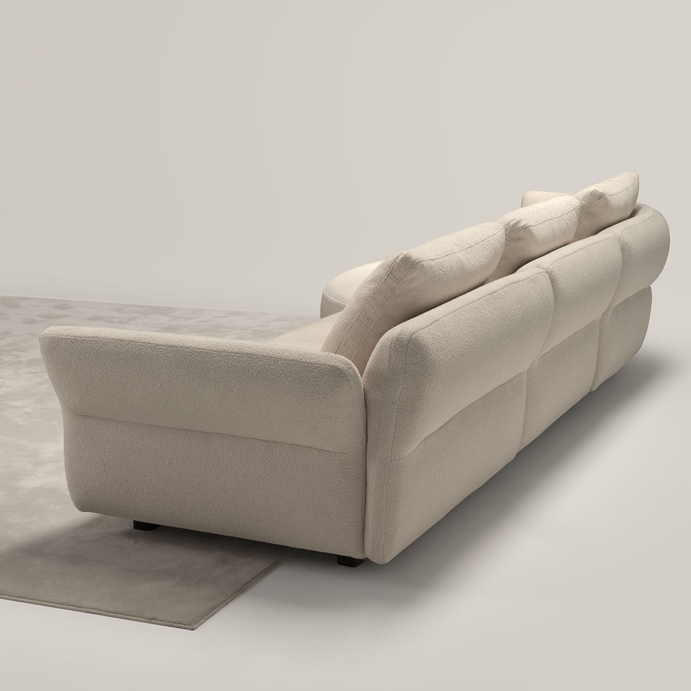 Madrid White Fabric Sofa - Alternative view 1