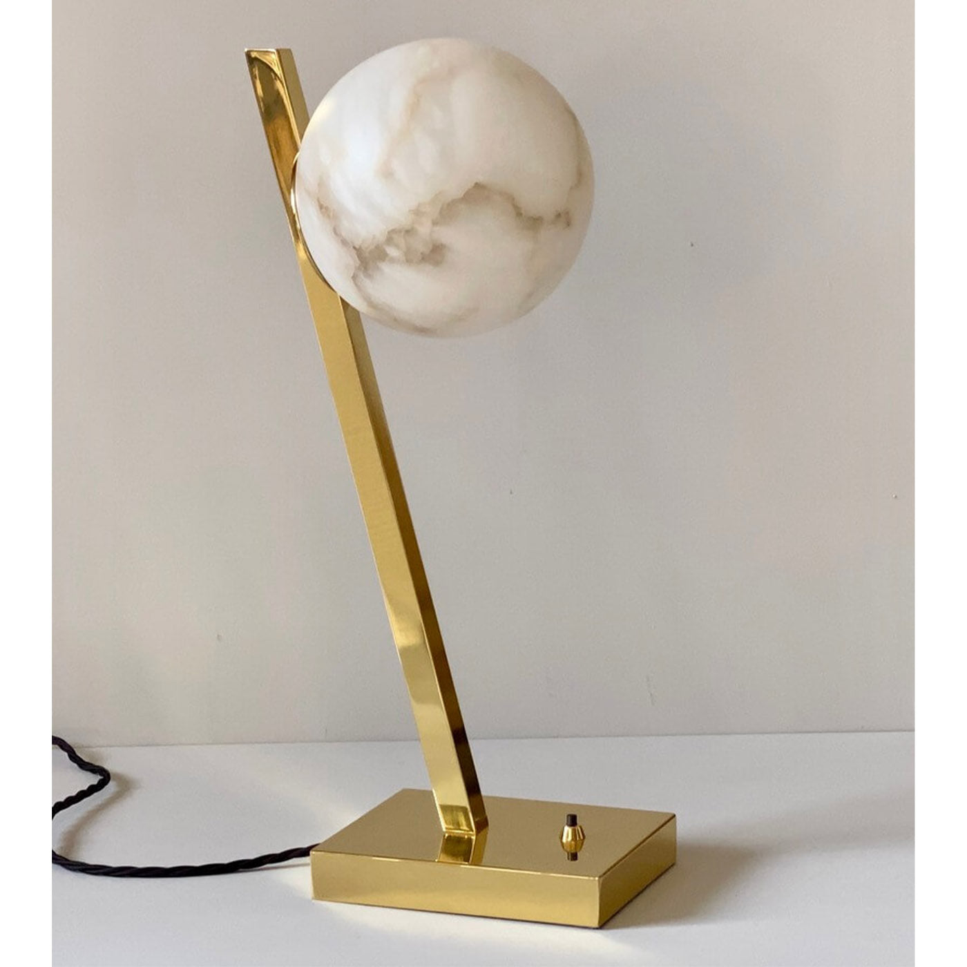 "Offset" Table Lamp in Polished Brass - Alternative view 2