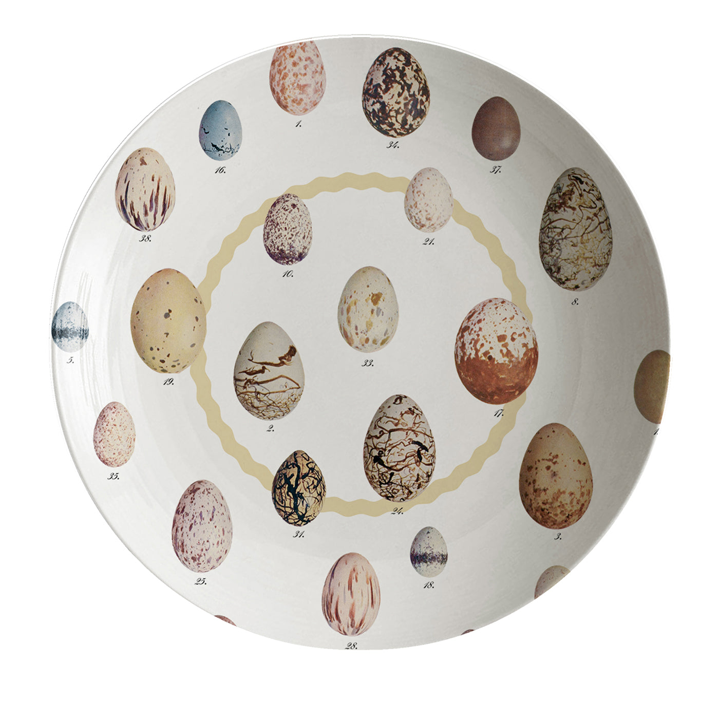 Plato sopero de porcelana con huevos Cabinet De Curiosités - Vista principal