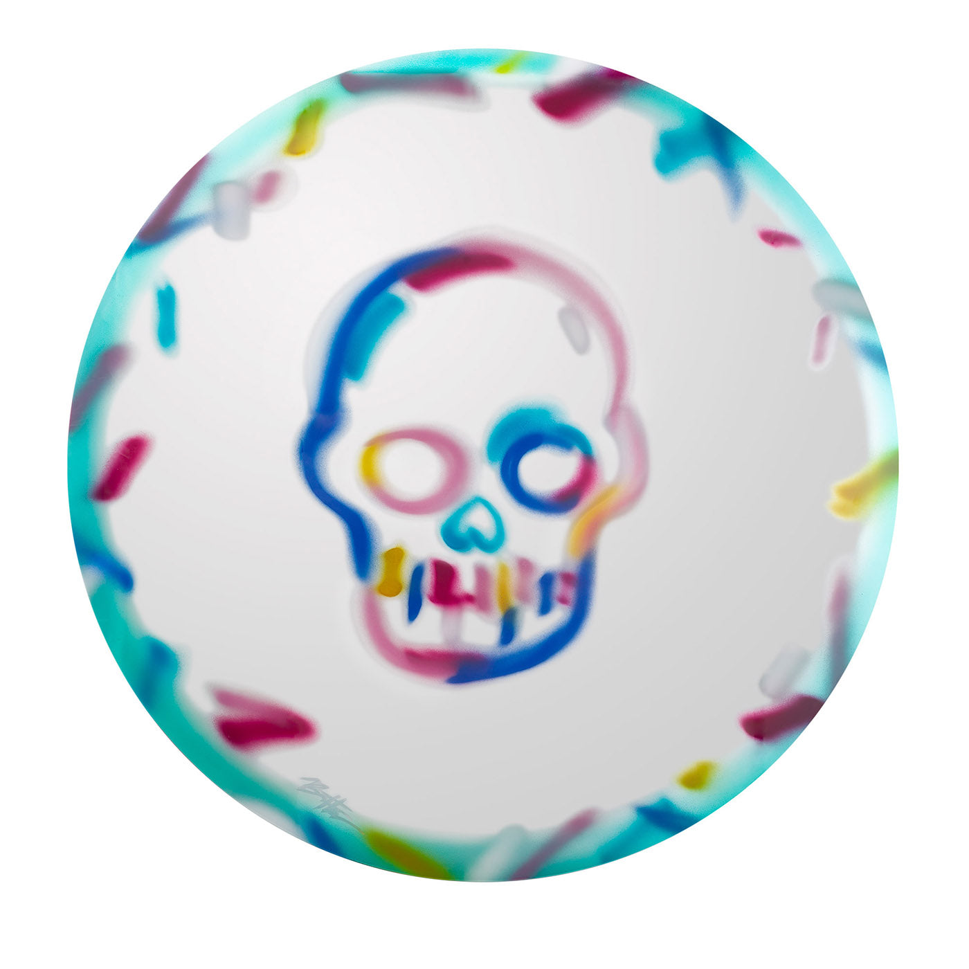 Fun Skull of Colors Mirror #1 von Bradley Theodore - Hauptansicht