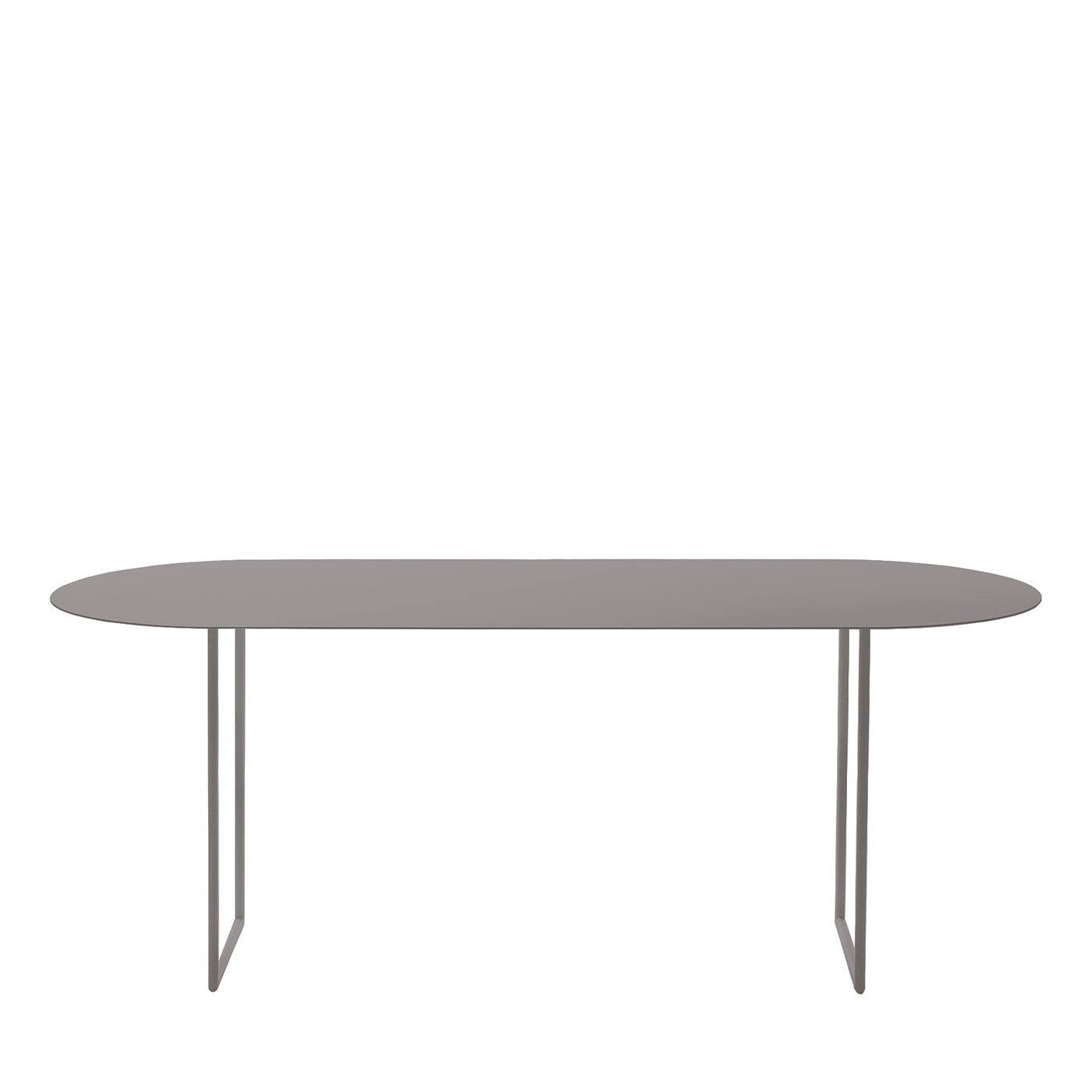 Shine Elliptic Gray Dining Table by Kathrin Charlotte Bohr - Main view