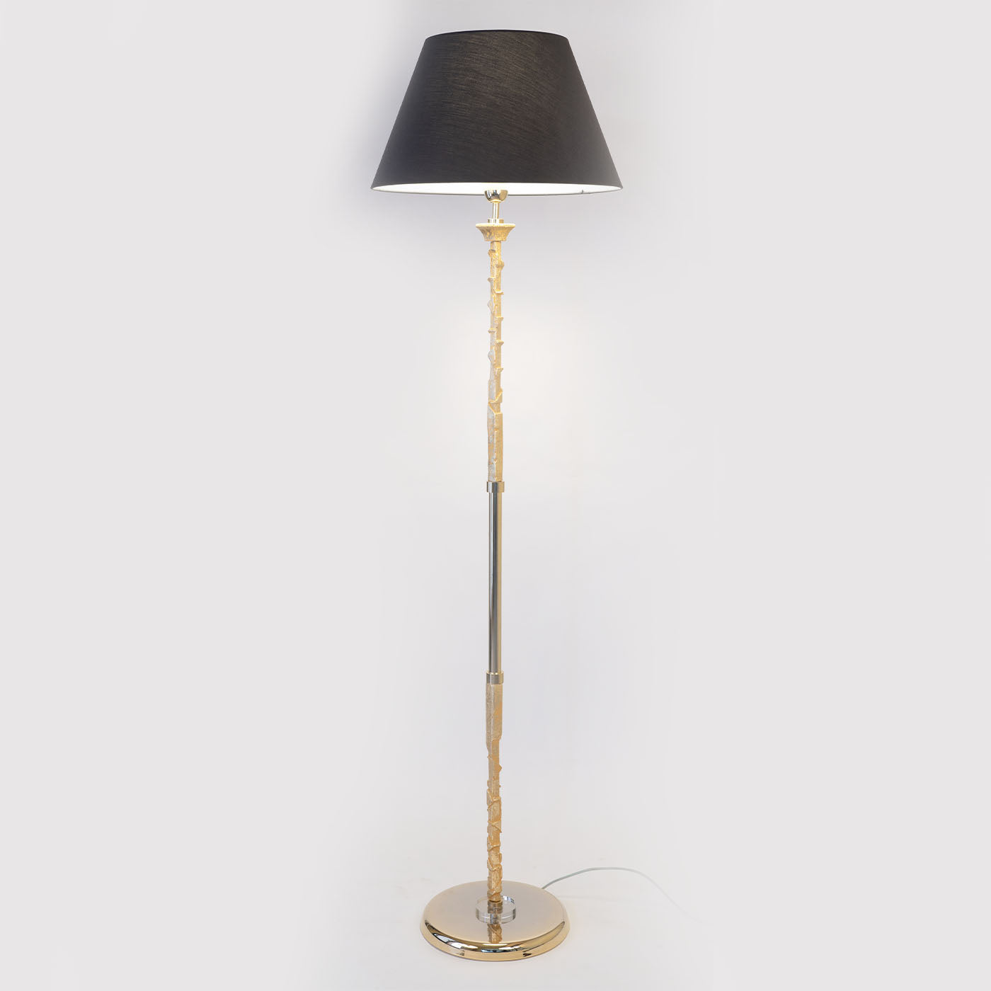 Anthracite-Gray Golden Floor Lamp - Alternative view 1