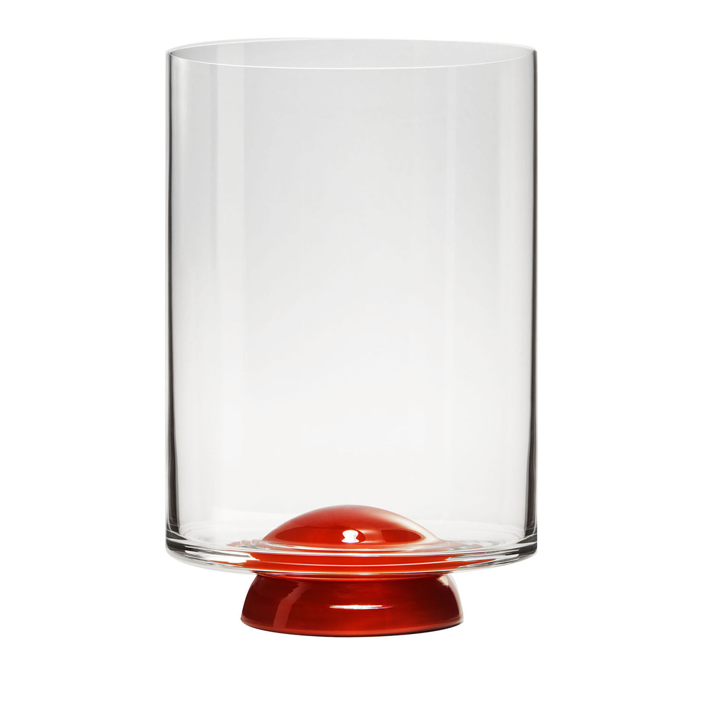 Rotes und transparentes Wasserglas von Giovanni Patalano (Punkt) - Hauptansicht