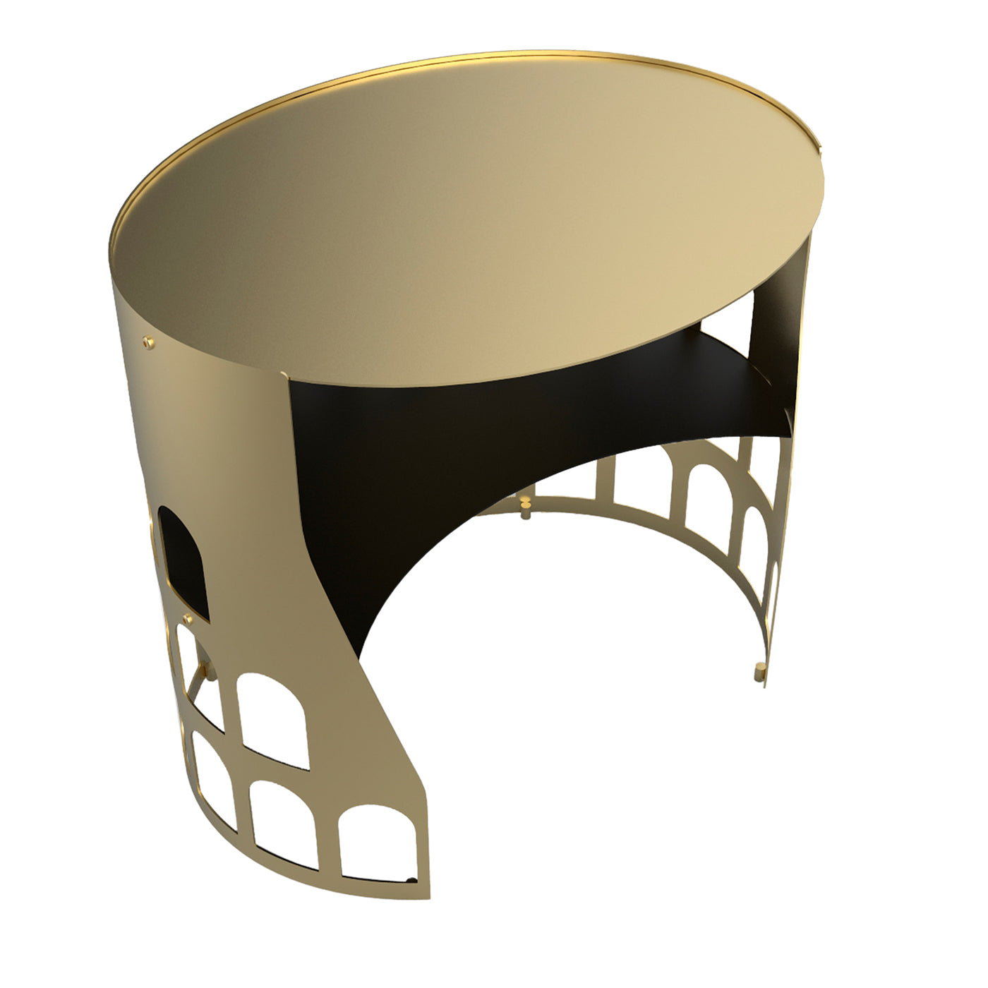 Flavio Golden and Black Coffee Table - Main view