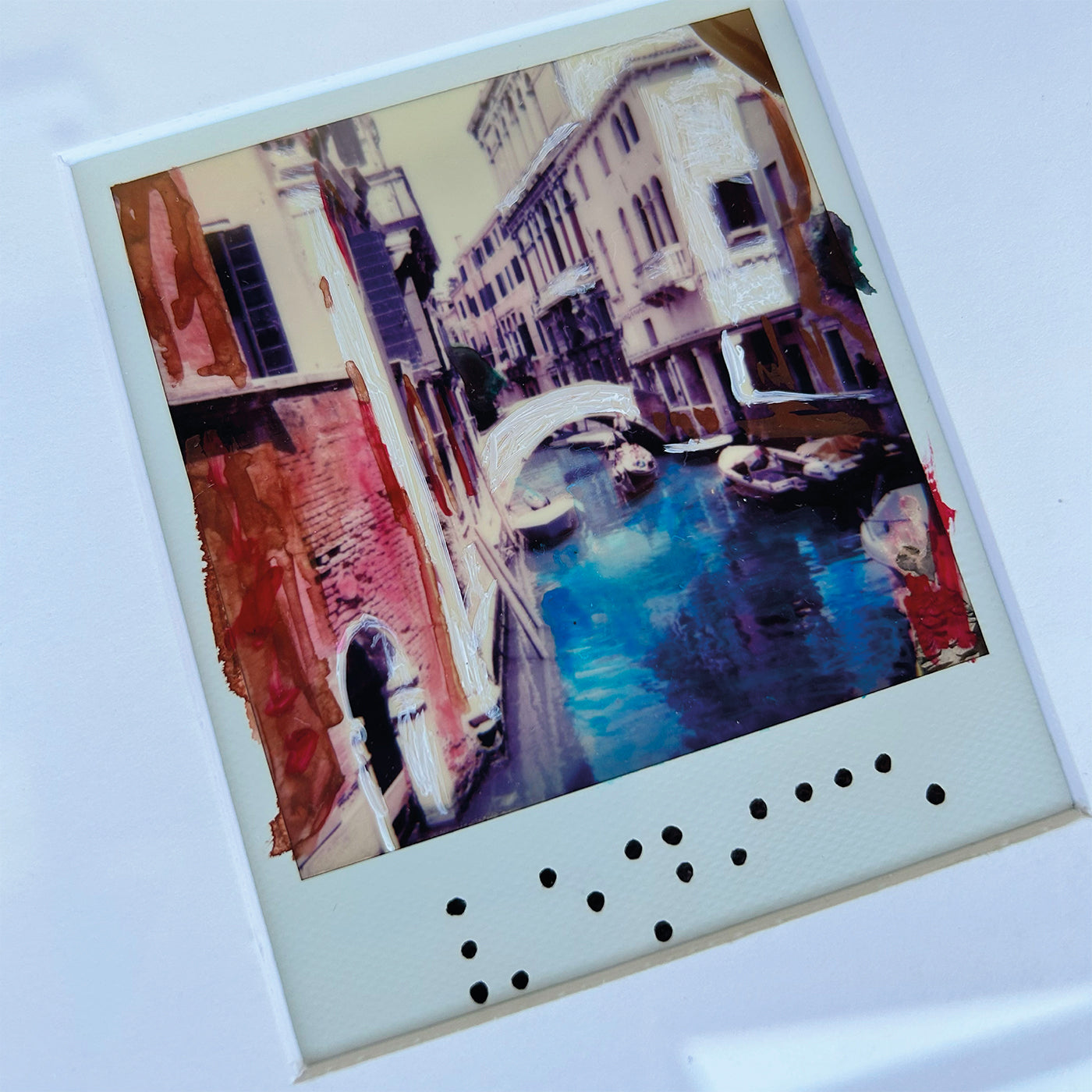 Venedig Acryl auf Polaroid #1 - Alternative Ansicht 1