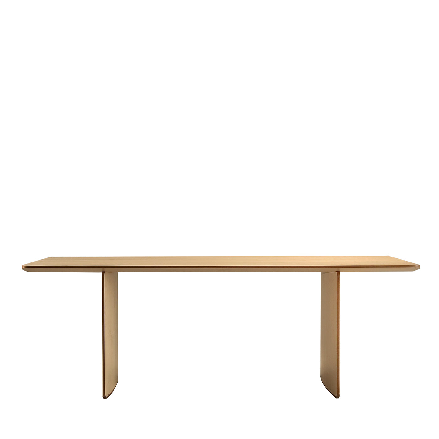 Aero Rectangular Maple Wood Table by Franco Poli - Main view
