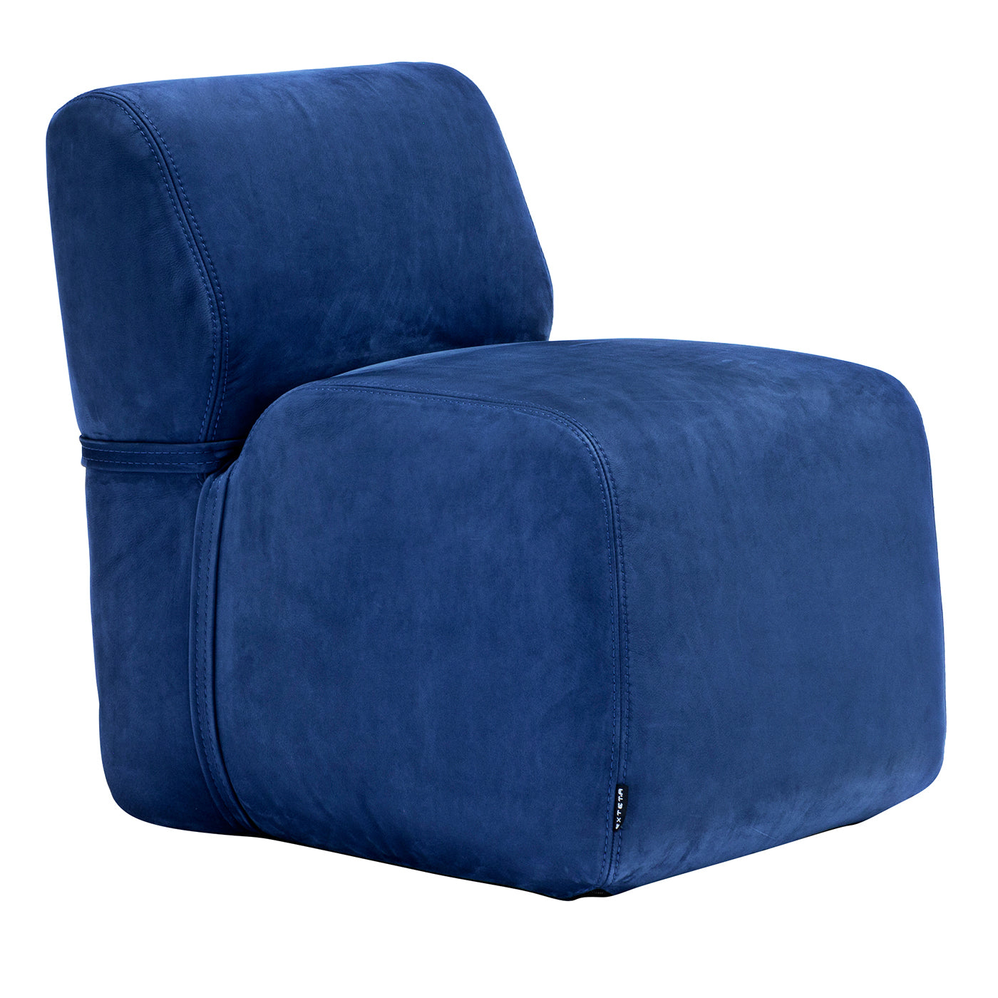 Soft Small Blue Lounge Chair - Main view