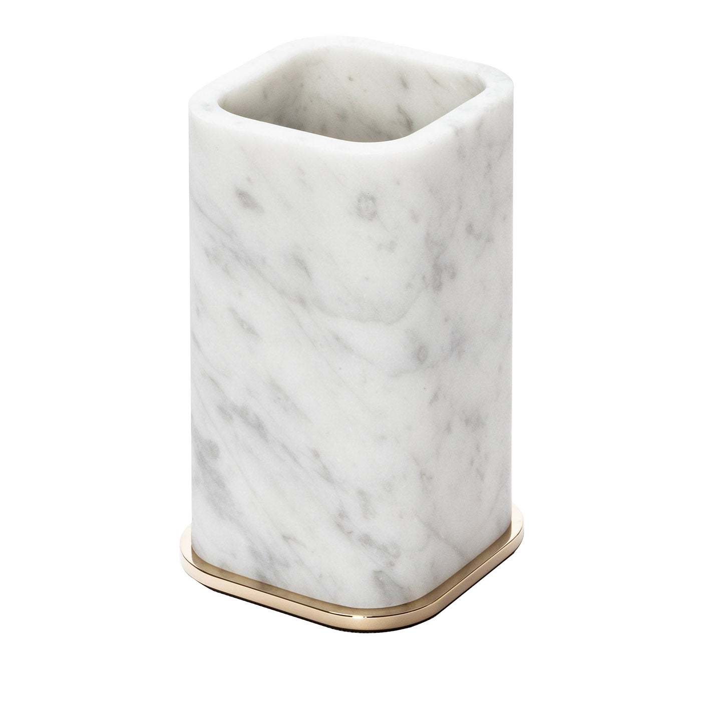 Portaspazzolino in marmo bianco Polo - Vista principale