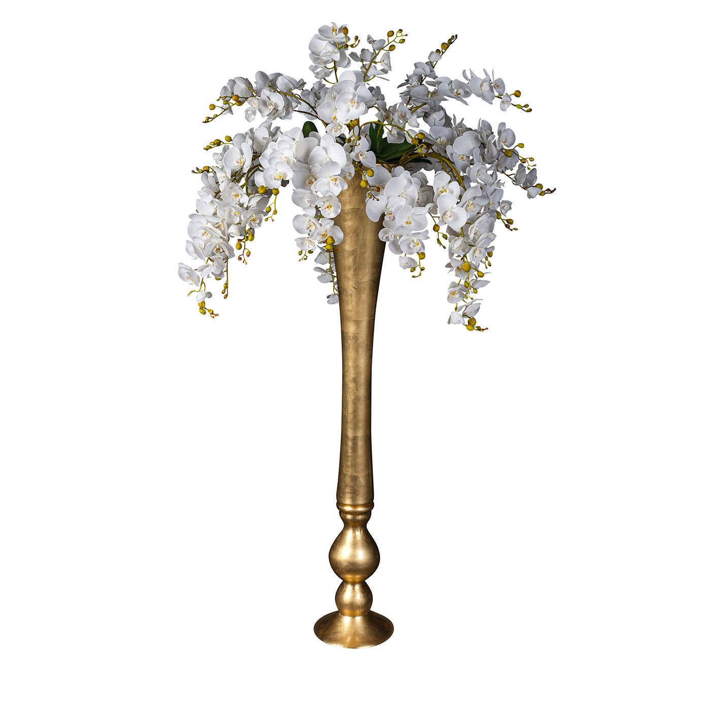Eternity Madame Butterfly Composition florale avec vase en or - Vue principale
