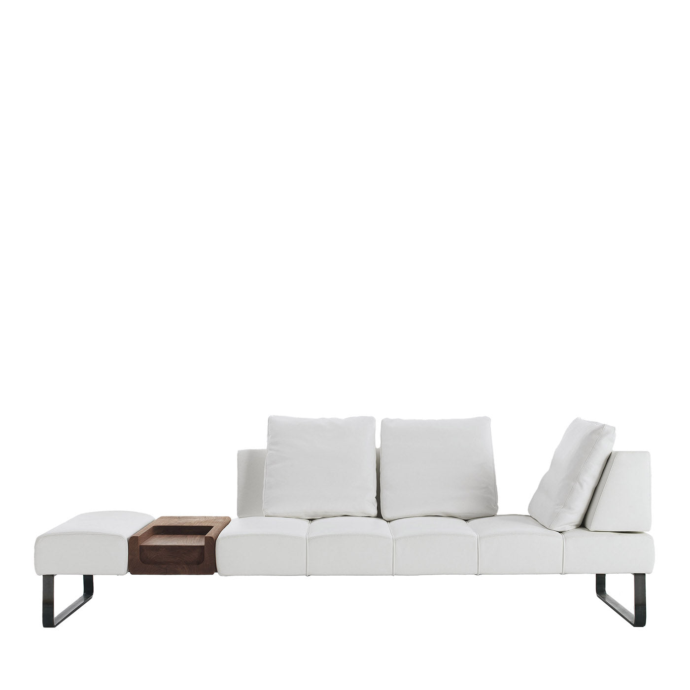 Patmos Asymmetrical White Sofa by Terry Dwan - Main view