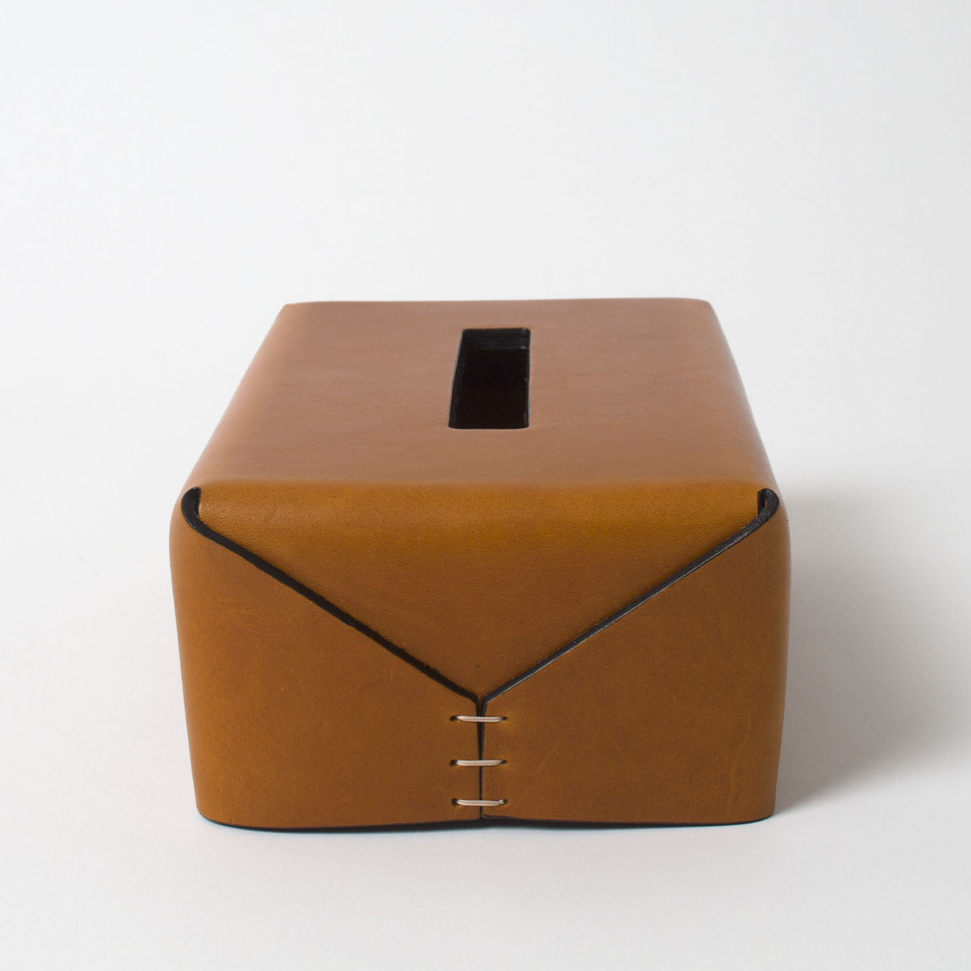Regelmäßige braune Tissue-Box mit rechteckigem Schnitt von Oscar Maschera - Alternative Ansicht 1