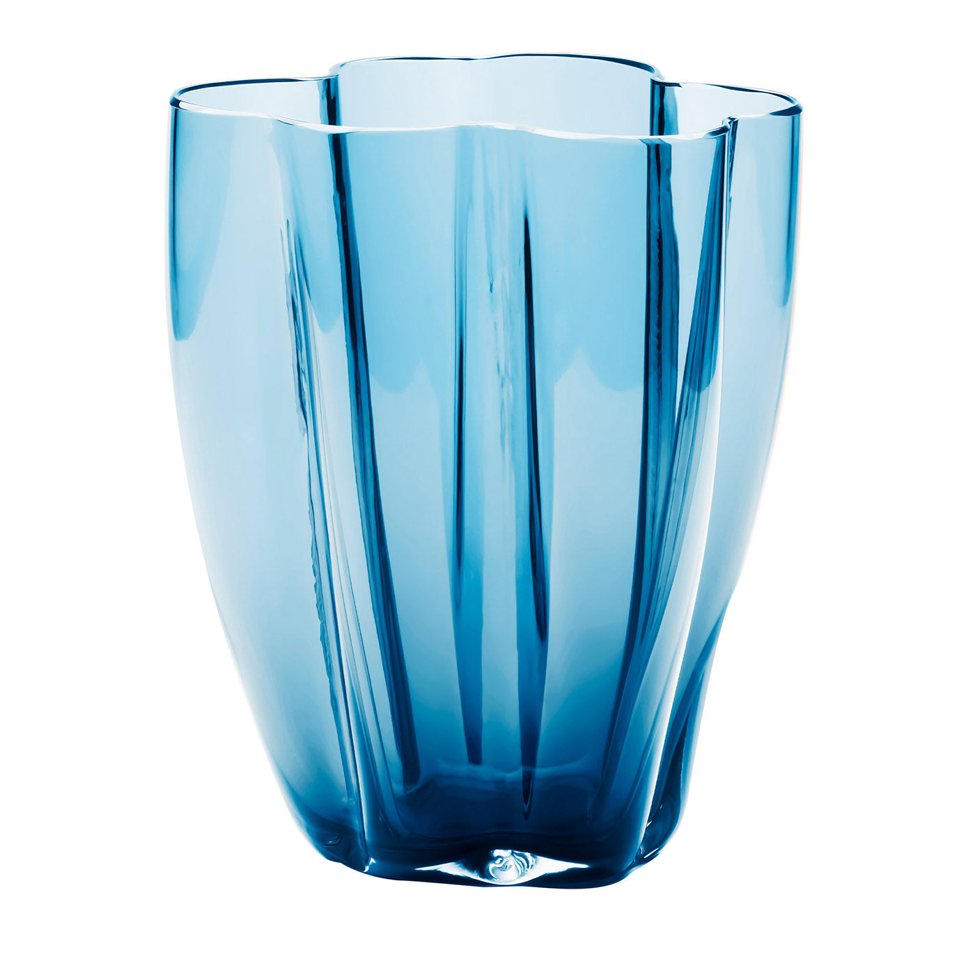 Petalo Deep Blue Small Vase - Main view