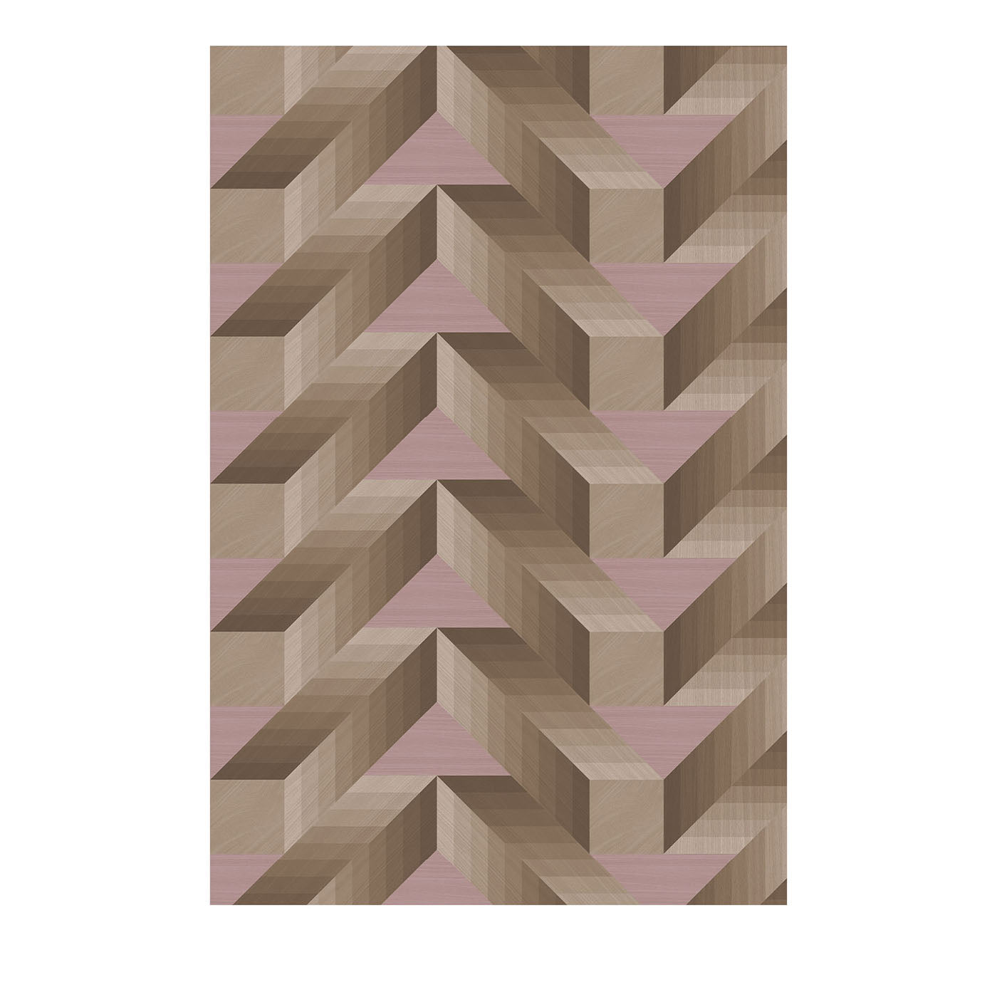 Geometry Cubes Chocolate Wallpaper - Main view