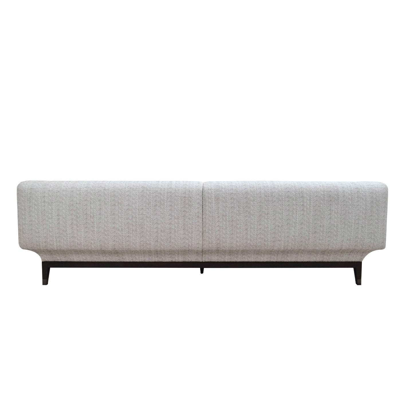 Italian Ivory Sofa 240 With Brown Wooden Base - Alternative view 3