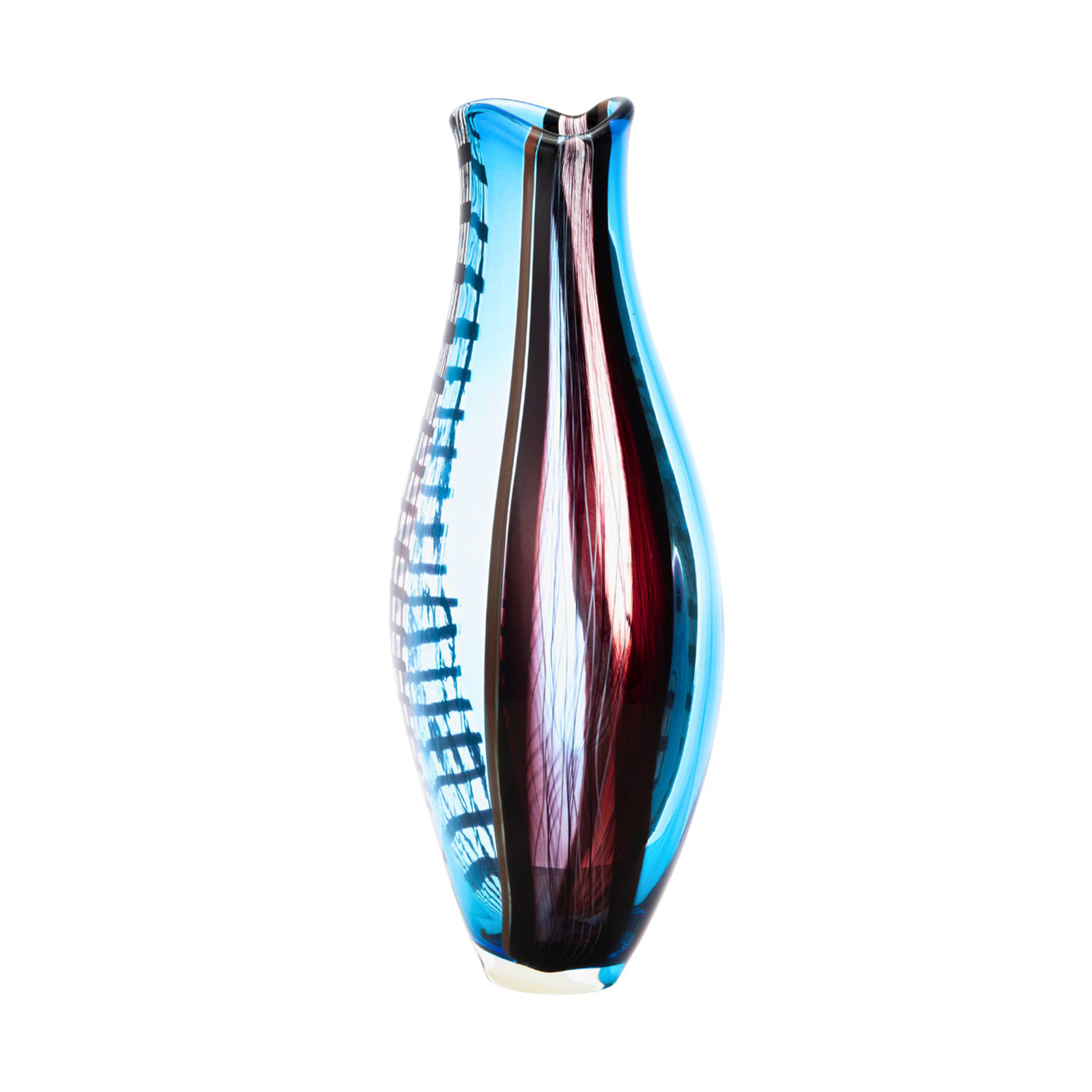 Riflessi d'Acqua Vase en verre polychrome en forme de bourgeon - Vue alternative 2