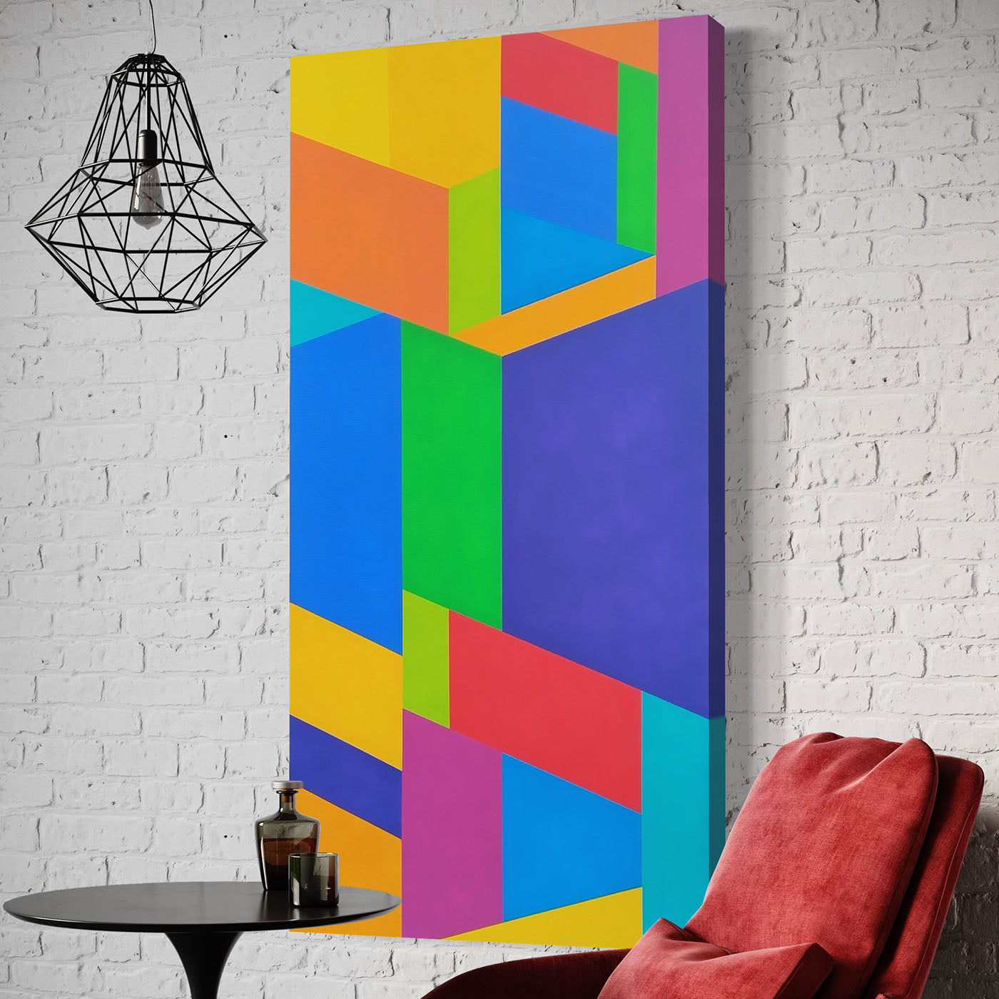 Color Spaces Allegria Acrylgemälde auf Leinwand - Alternative Ansicht 2