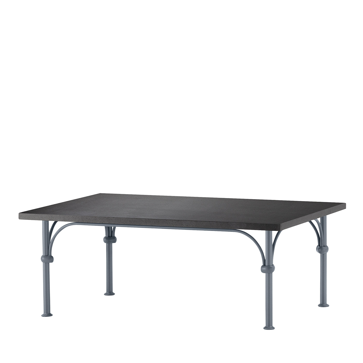 Tavolario Table basse rectangulaire en fer forgé gris - Vue principale