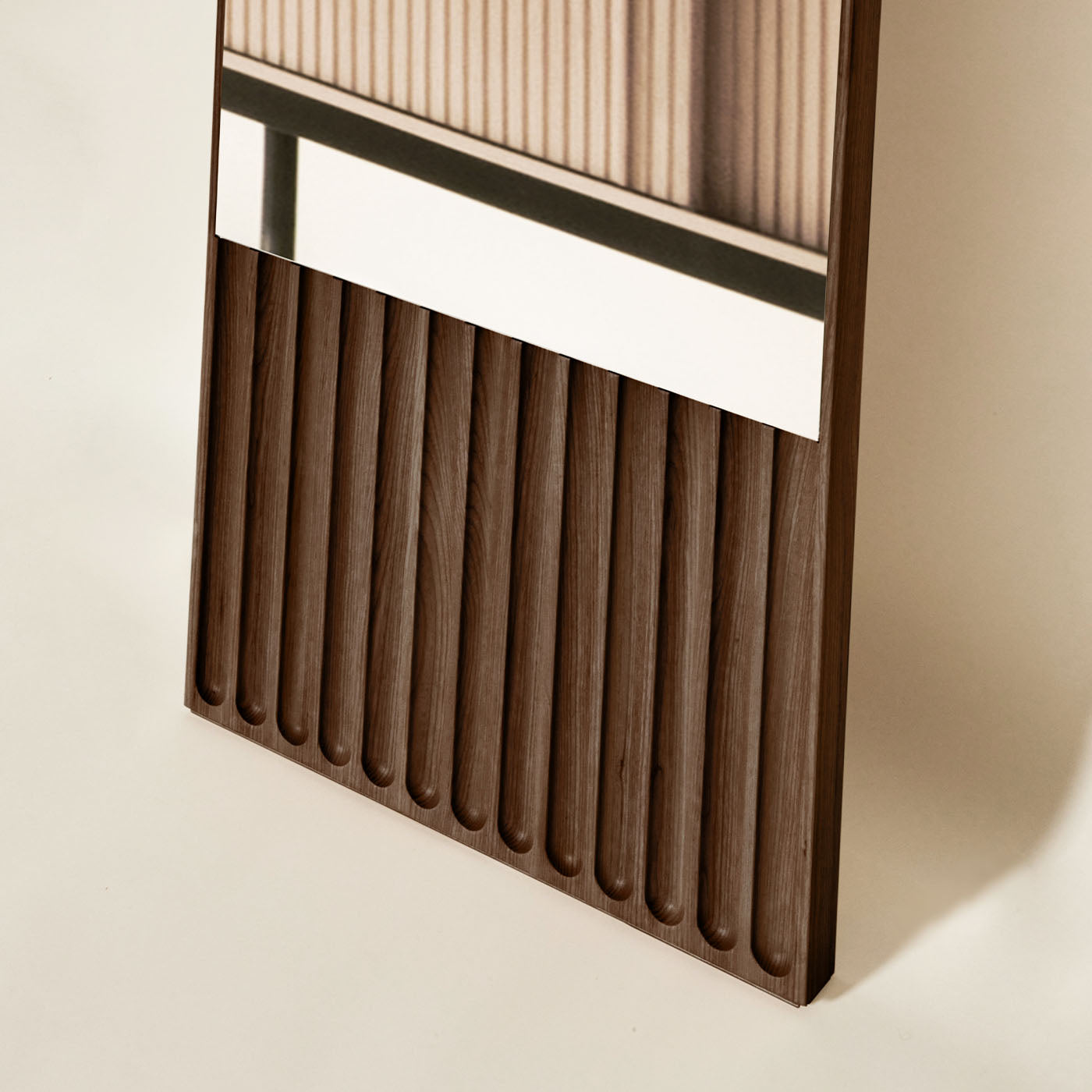 Espejo rectangular de fresno marrón Tutto Sesto - Vista alternativa 2