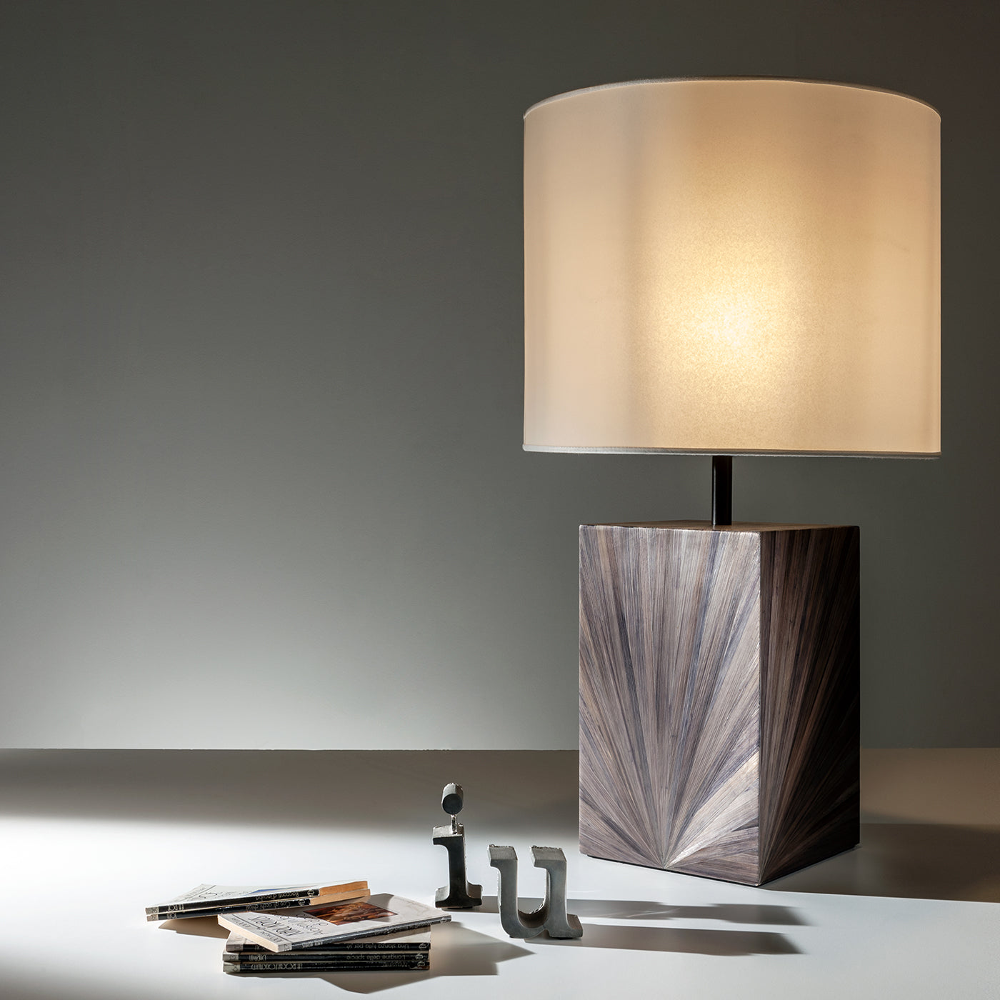 Boote Black Wood & Parchment Table Lamp - Alternative view 1