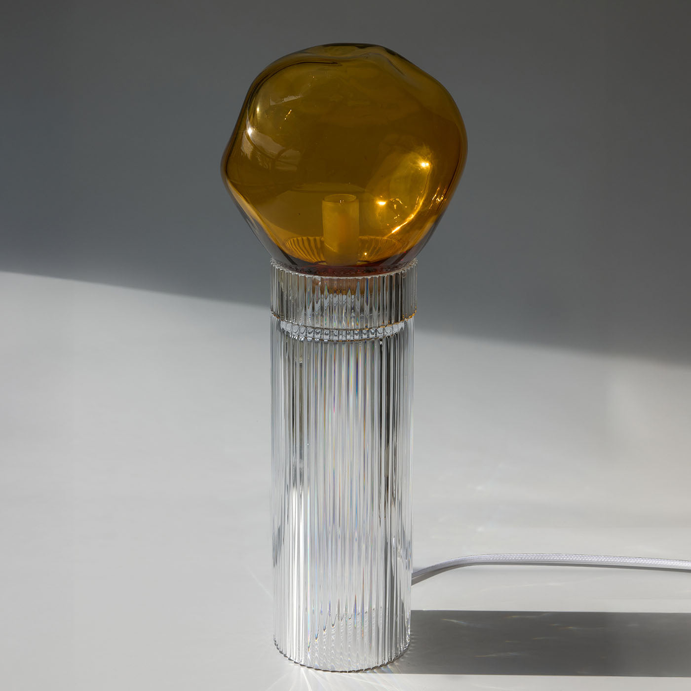 Onna Nuvola Clear & Amber Crystal Table Lamp - Alternative view 1