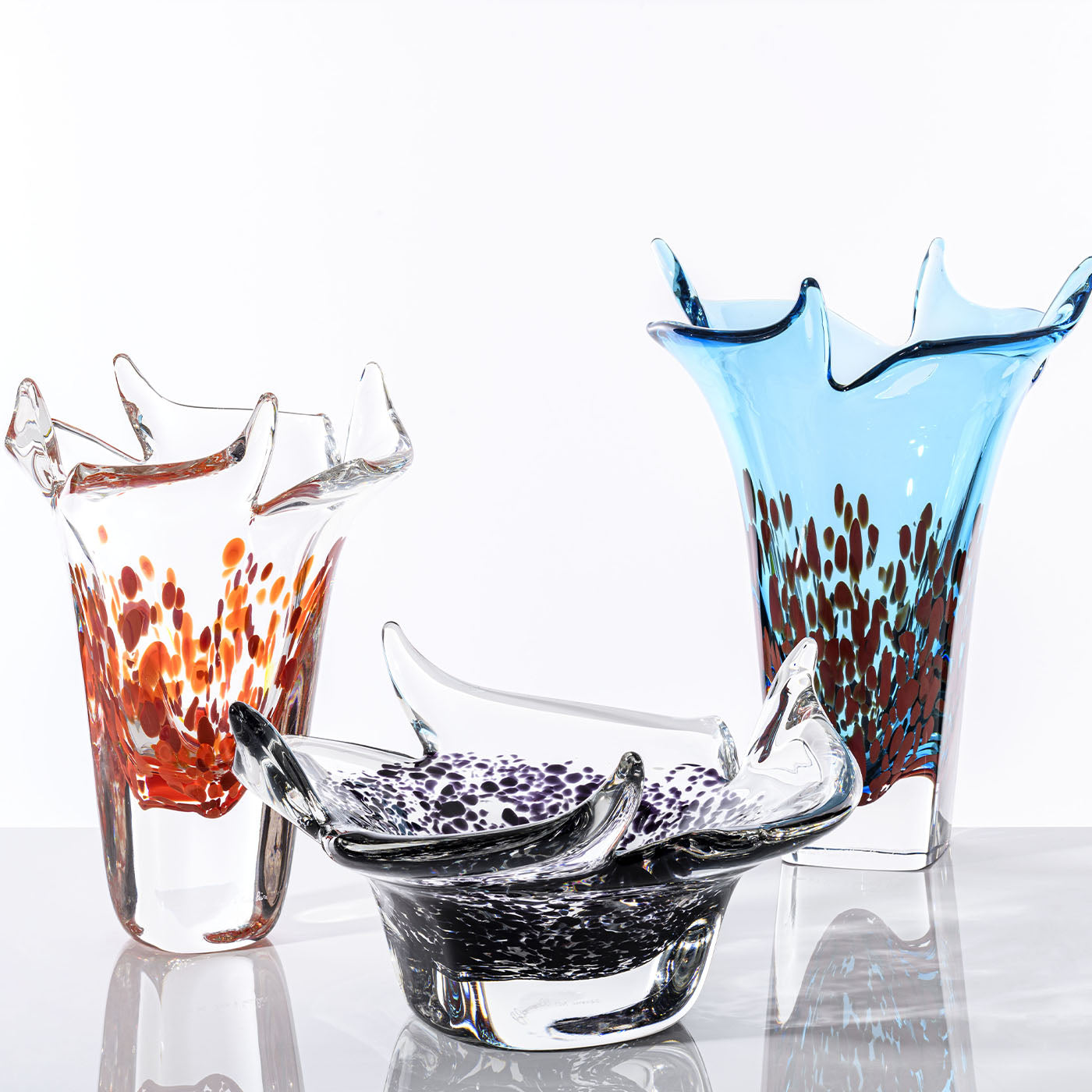 Bloom Purple Glass Centerpiece - Alternative view 2