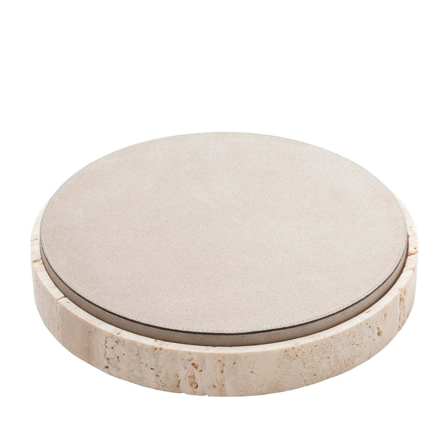Giza Leather & Marble Round Box #3 - Main view