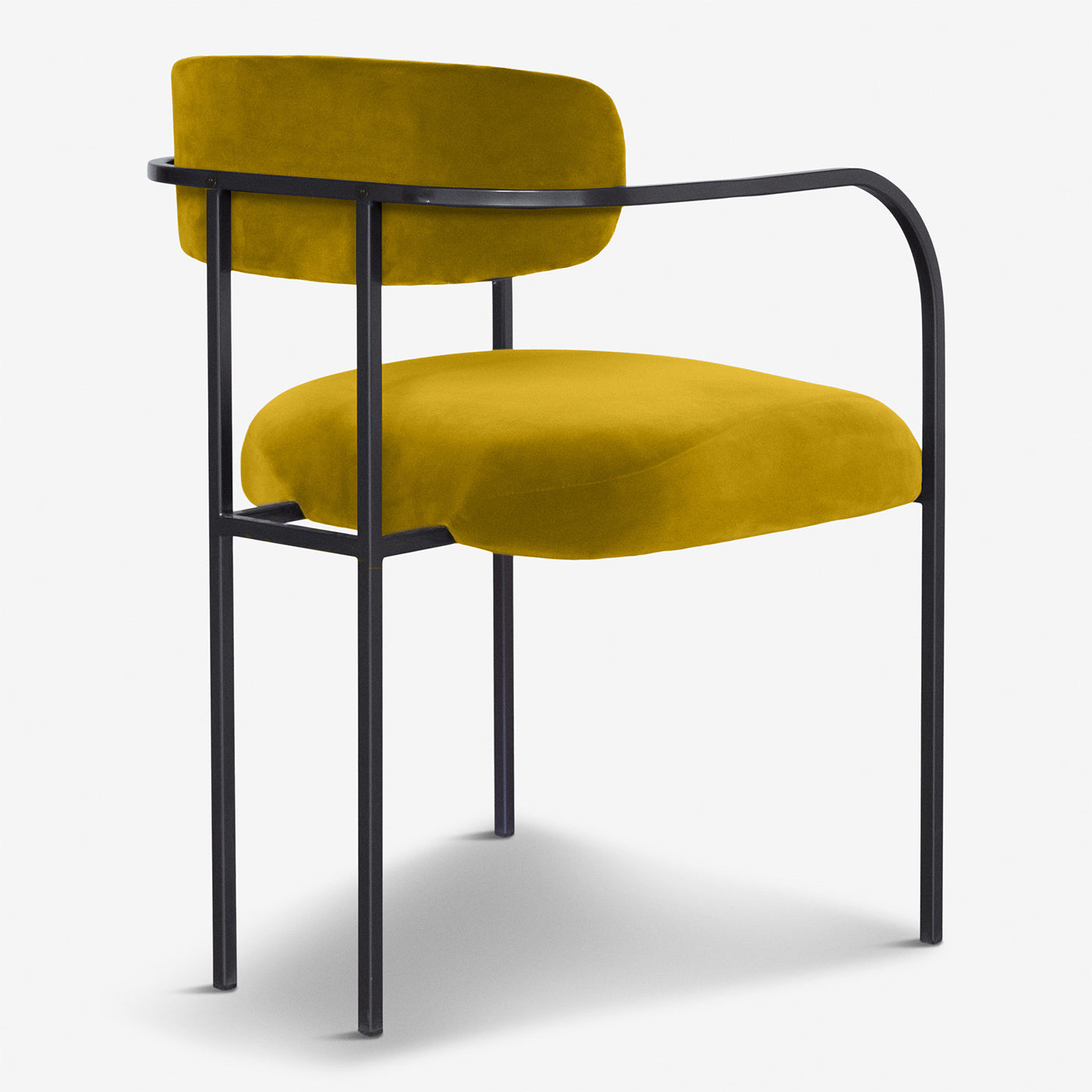 Silla de comedor de terciopelo dorado Rebecca Bio - Vista alternativa 2