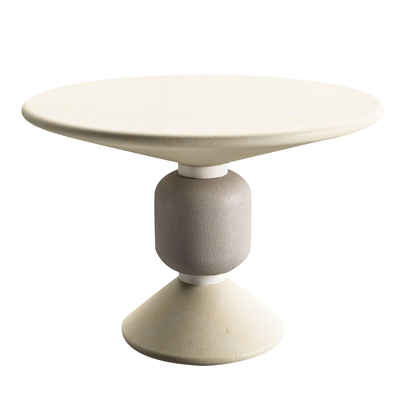 Table d'appoint Ettore en pierre calcaire polychrome de Lecce par Noii Studio - Vue principale