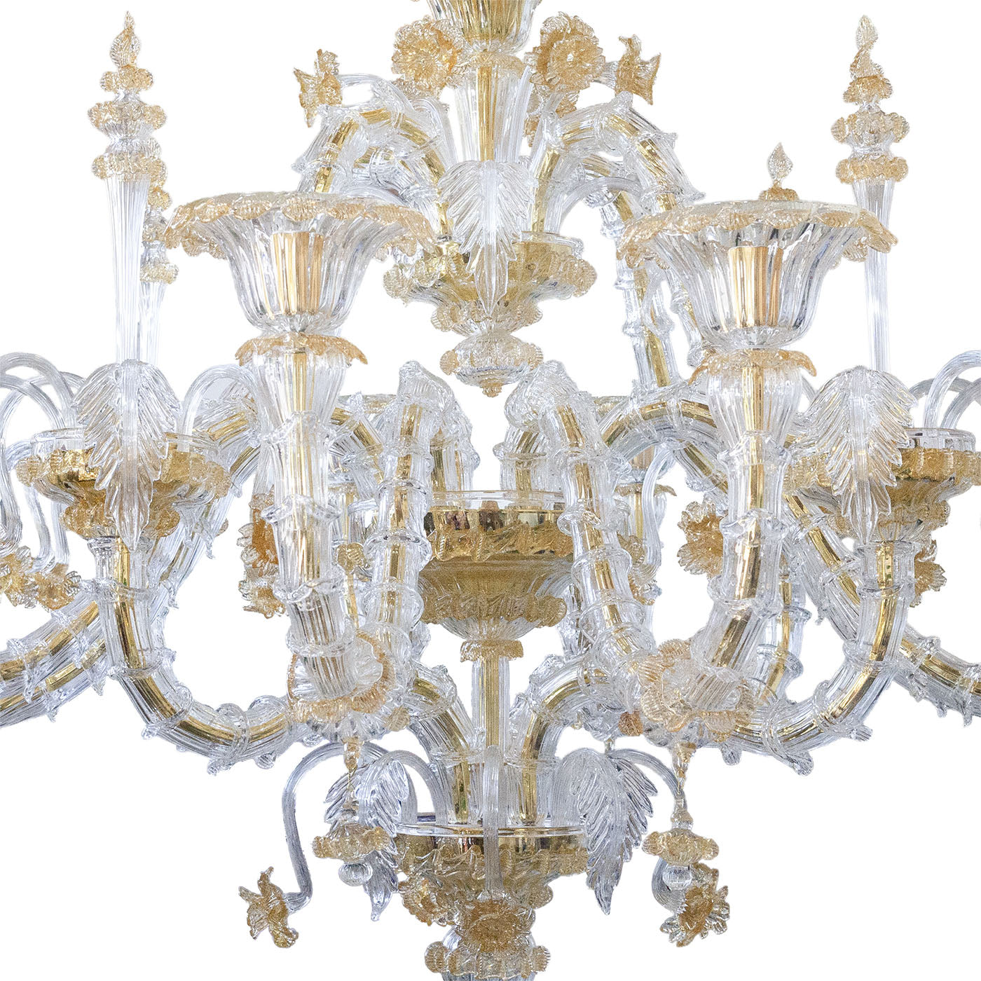 Gaia gold glass chandelier - Alternative view 1