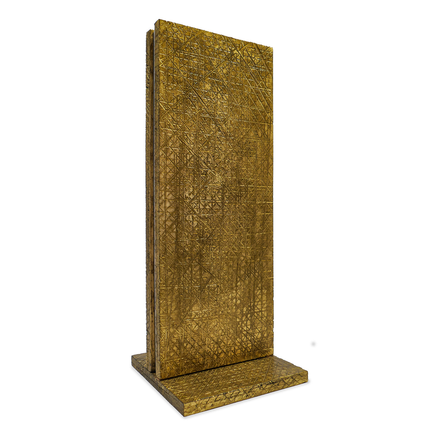 Etra Golden Concrete-Finished Wooden Table Lamp - Alternative view 1