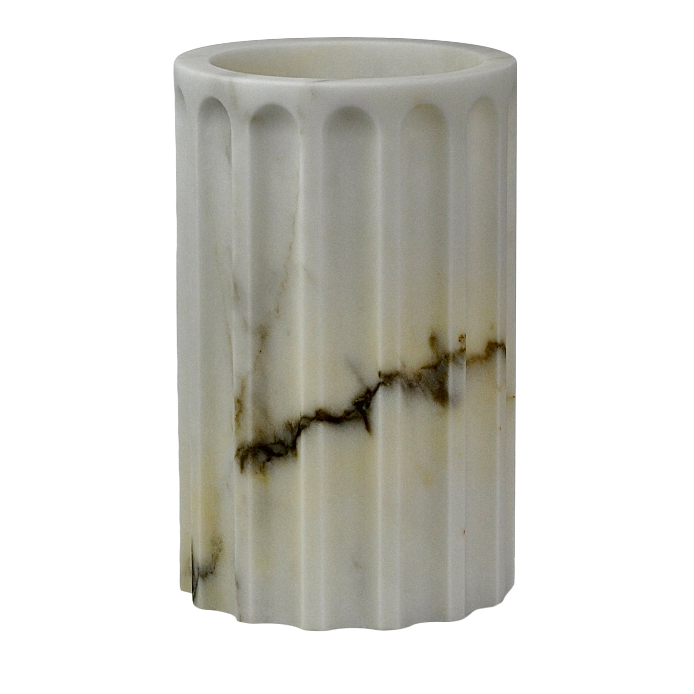 TAN Satin Paonazzo marble Column Vase - Main view