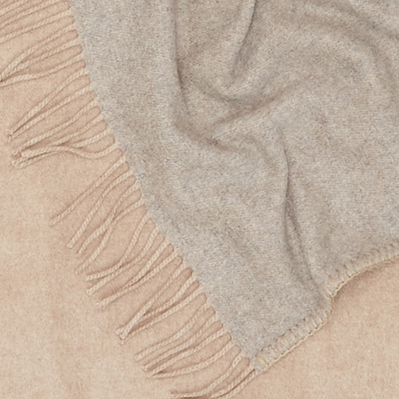 Melrose Double-Sided Beige Small Blanket - Alternative view 3
