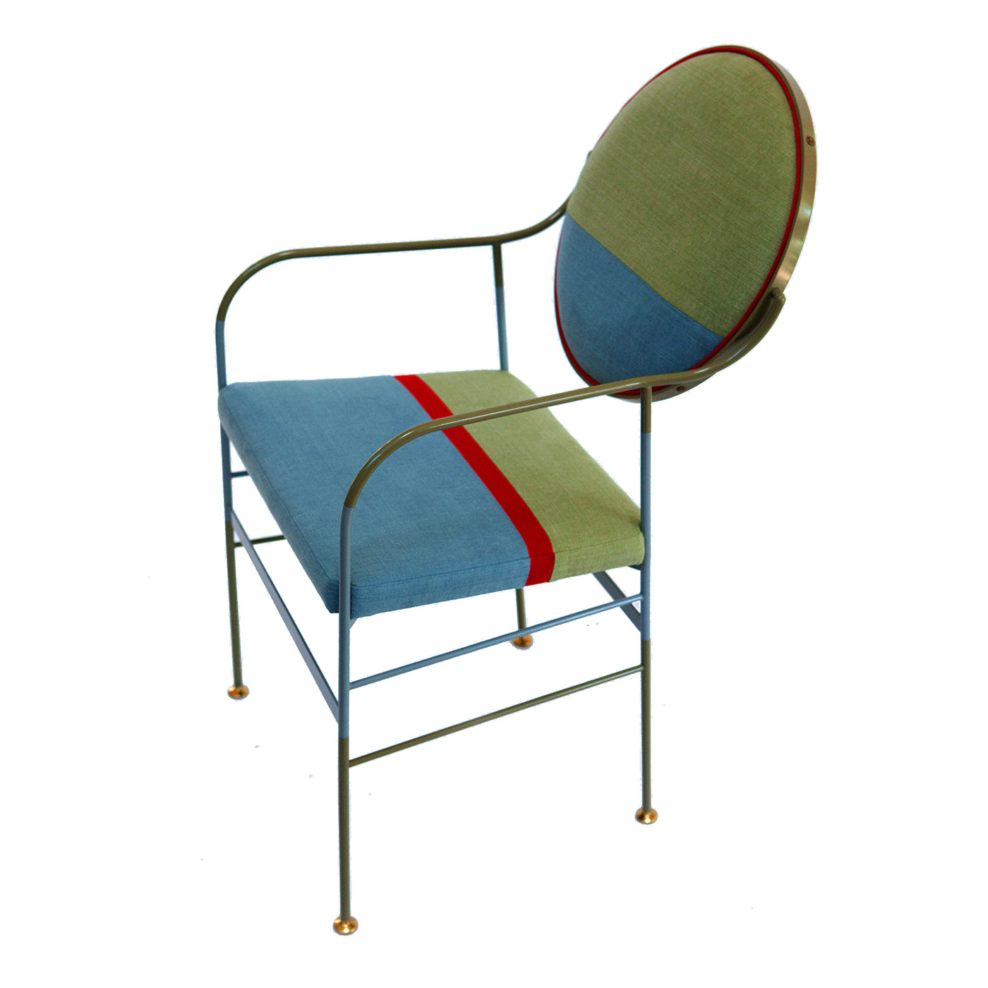 Set of 2 Luigina Serra Sage and Light Blue Chair - Alternative view 2