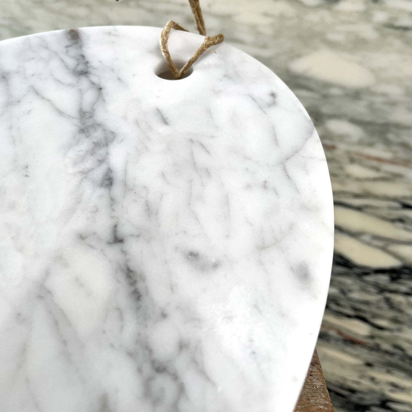 Cut Stone Oval Carrara Cutting Board by M. Montanari - Alternative view 2