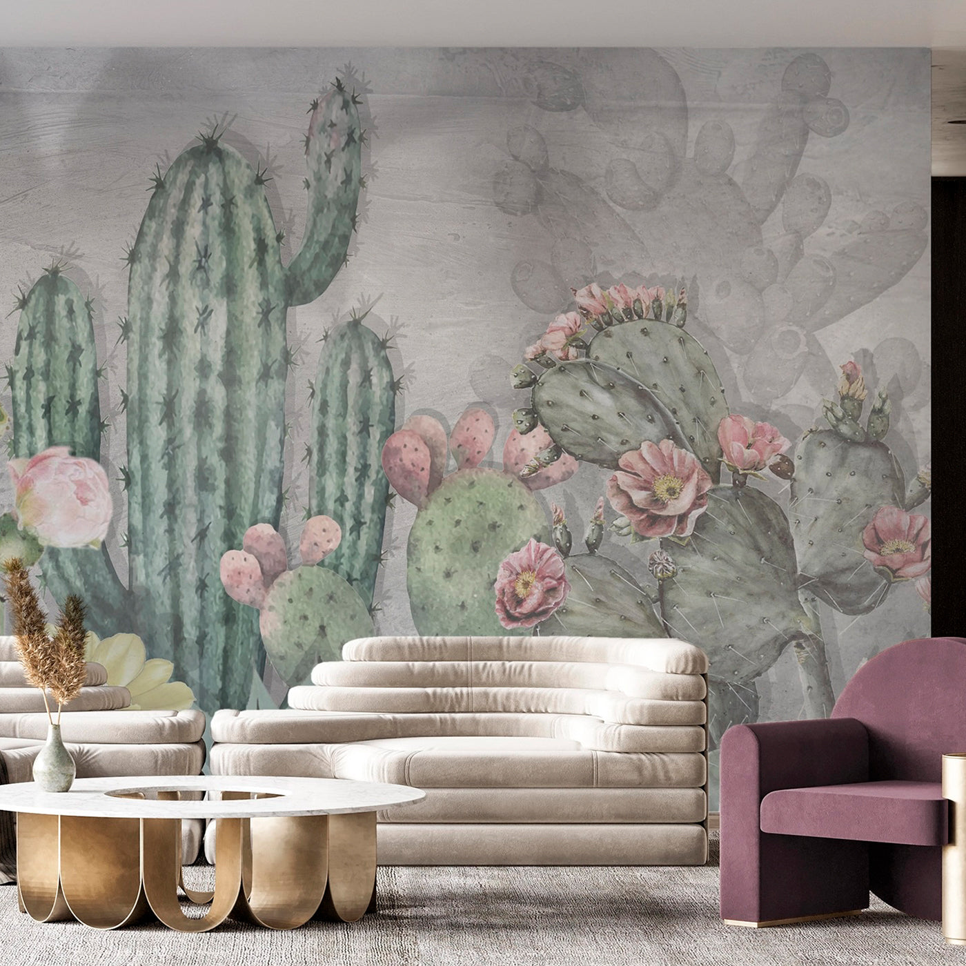 Cactus Panorama Panorama Wallpaper - Alternative view 1